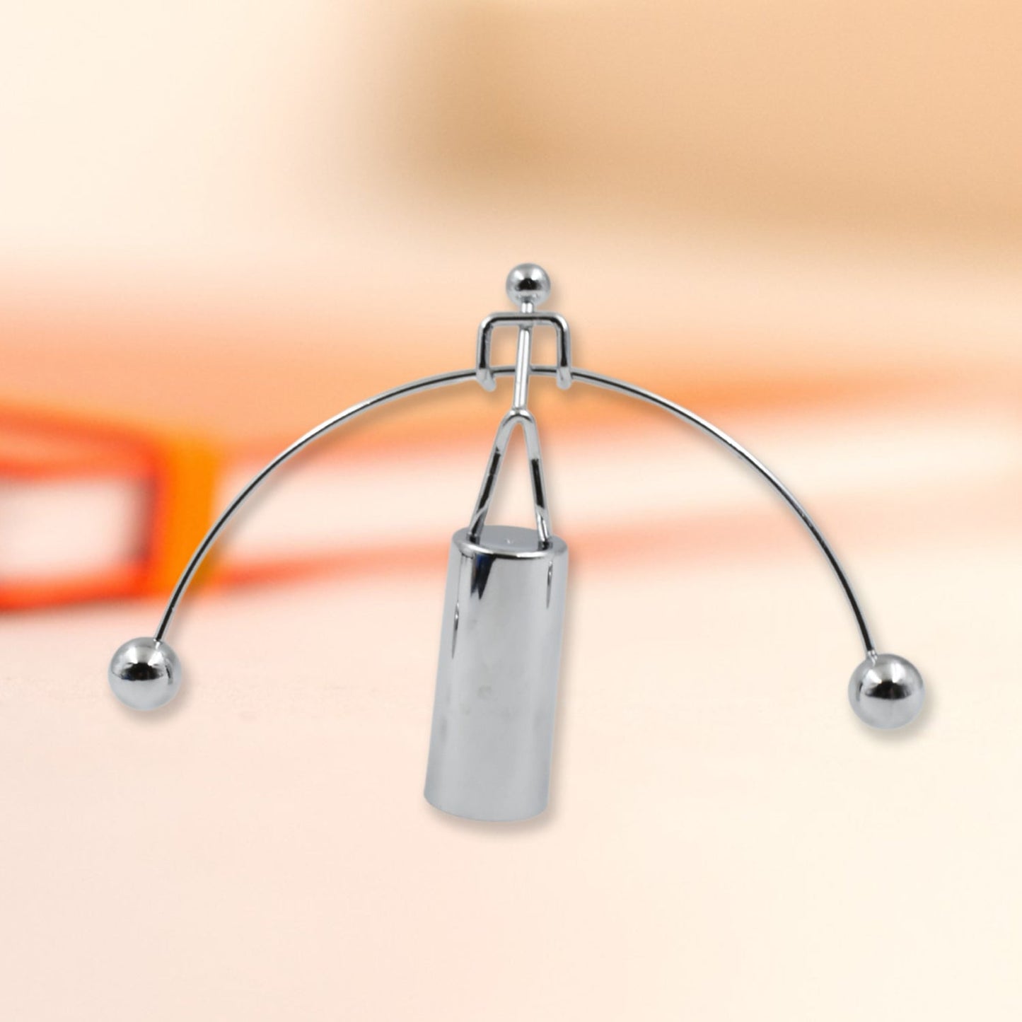 Mini Steel Balance Toy, Decoration Pendulum Newton Cradle Balance Ball Tumbler Desk Toy Metal Man Home Home Decoration Crafts - Springkart 