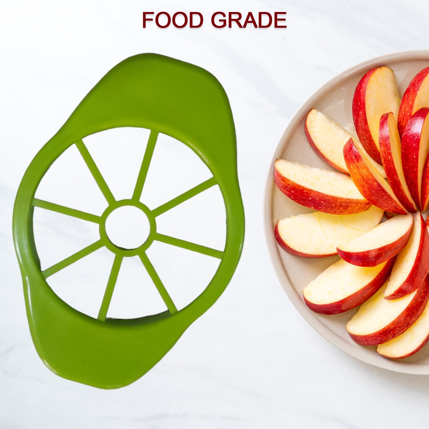 Apple Cutter / Slicer with plastic 8 Blades Heavy Plastic Apple Cutter - Springkart 