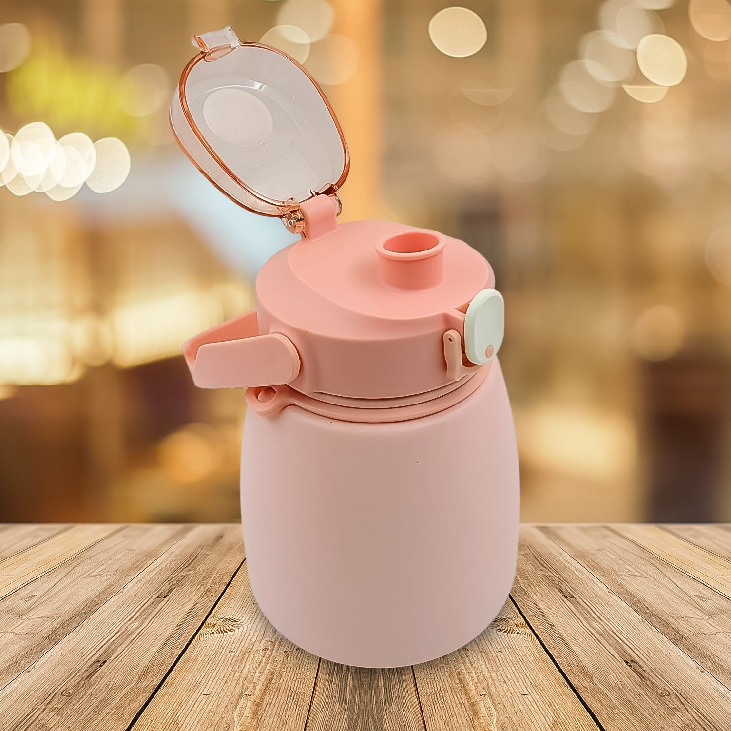 Stainless Steel Mug / Bottle Vacuum Insulated Cup with Handle & Strap (1000 ML) - Springkart 
