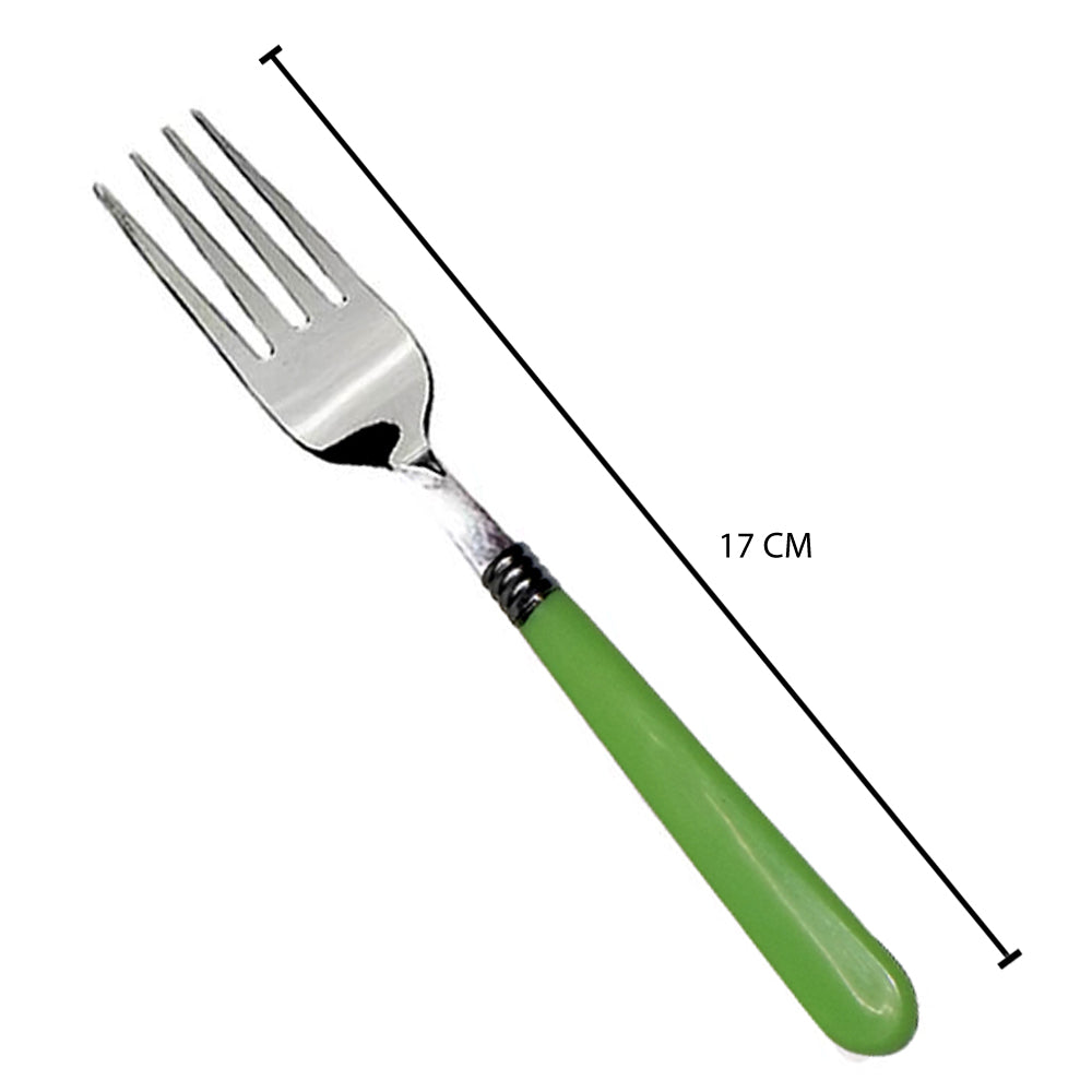 Stainless Steel Forks with Comfortable Grip Dining Fork Set of 6 Pcs - Springkart 