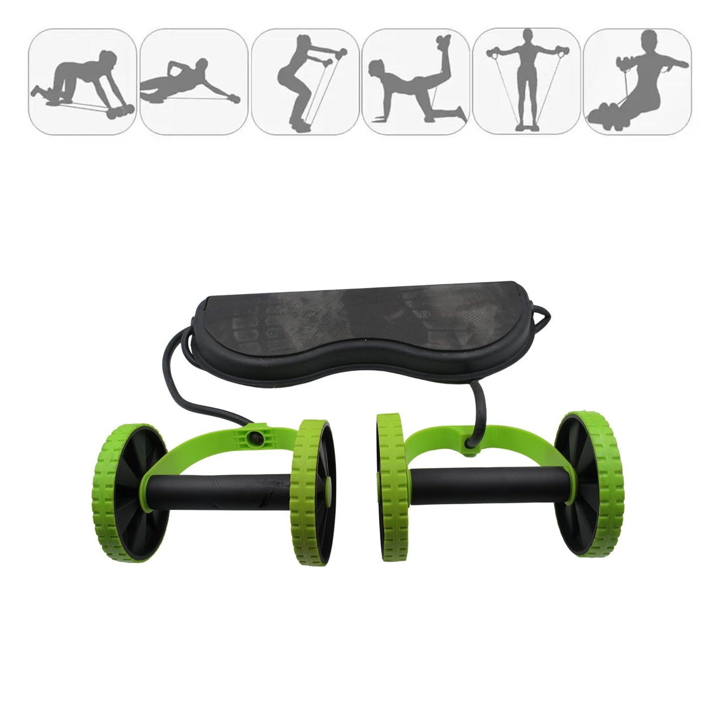 Professional Fitness Imported Ab Builder Ab Care Xtreme Fitness Resistance Exerciser Resistance Tube Ab Slimmer Rope Exerciser Body Building Home Gym Trainer for Both Men & Women (1 Pc) - Springkart 