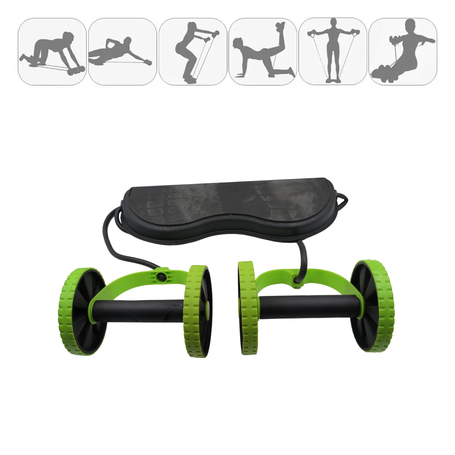 Professional Fitness Imported Ab Builder Ab Care Xtreme Fitness Resistance Exerciser Resistance Tube Ab Slimmer Rope Exerciser Body Building Home Gym Trainer for Both Men & Women (1 Pc) - Springkart 