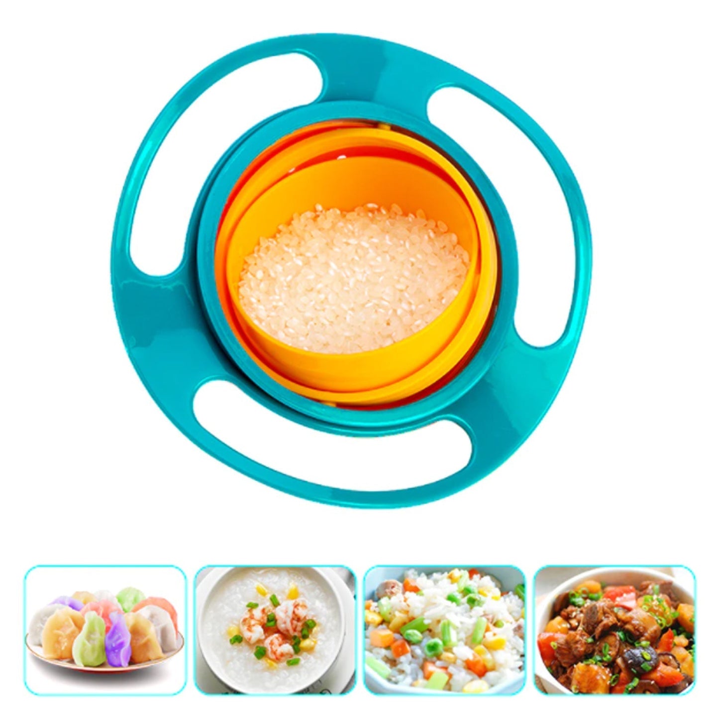 Rotating Baby Bowl used for serving food to kids and toddlers etc. - Springkart 