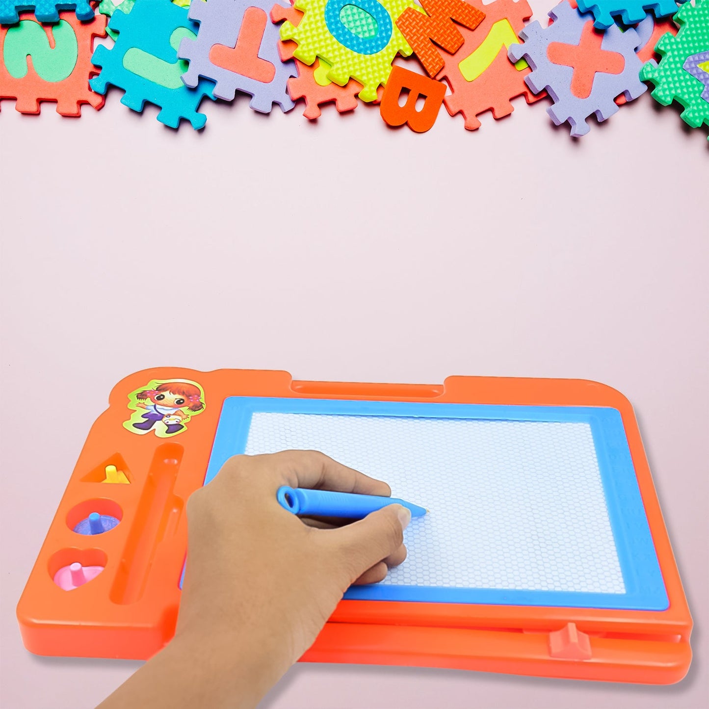 Magnetic Slate Sketch Pad / Board for Kids (1 Pc / 27 × 19 Cm) - Springkart 