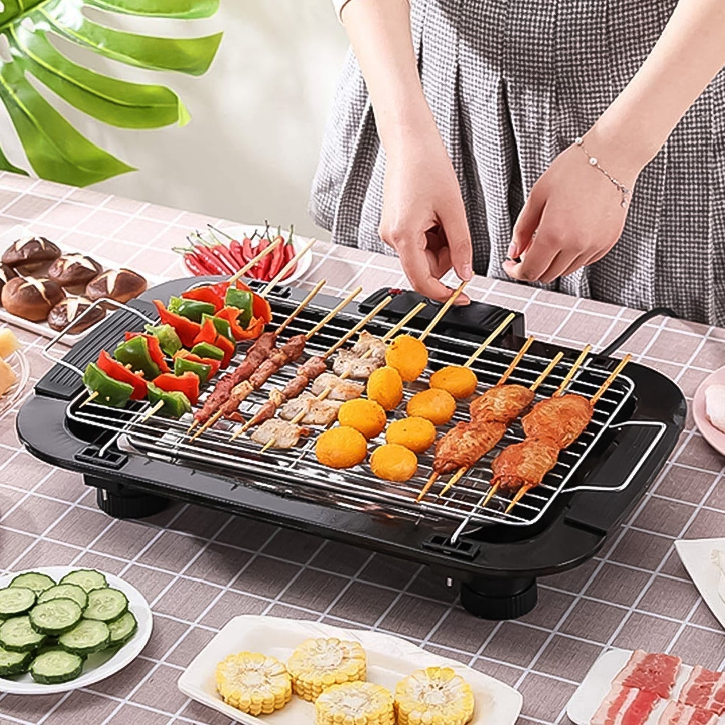 Electric Barbecue Grill 2000w (1 Pc) - Springkart 