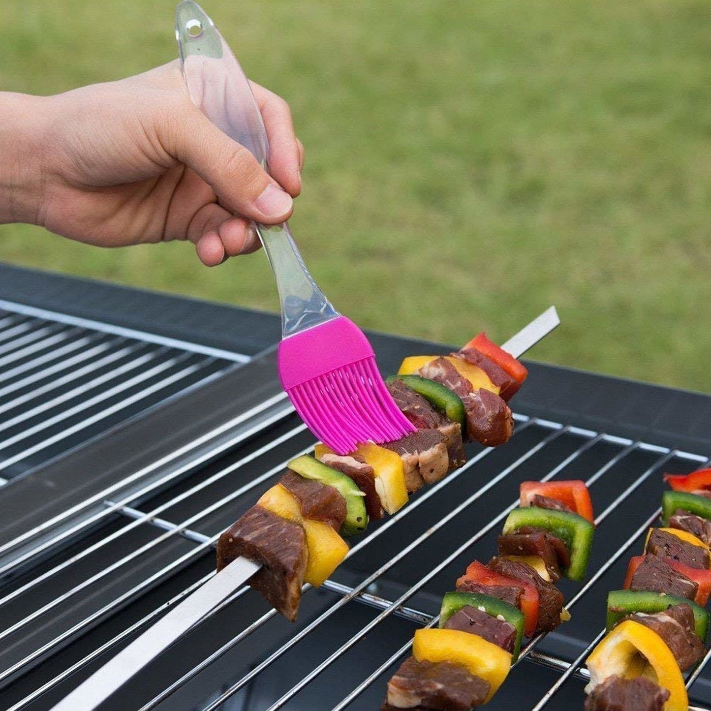 Kitchen brush and spatula silicone tool.