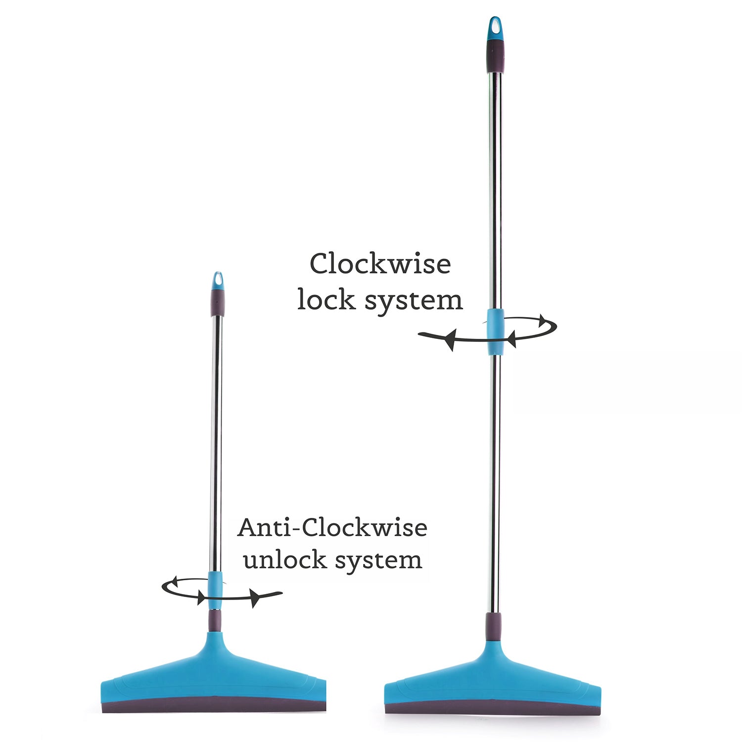 Adjustable Bathroom / Floor Stainless Steel Rod Wiper, Plastic Floor Wiper - Springkart 