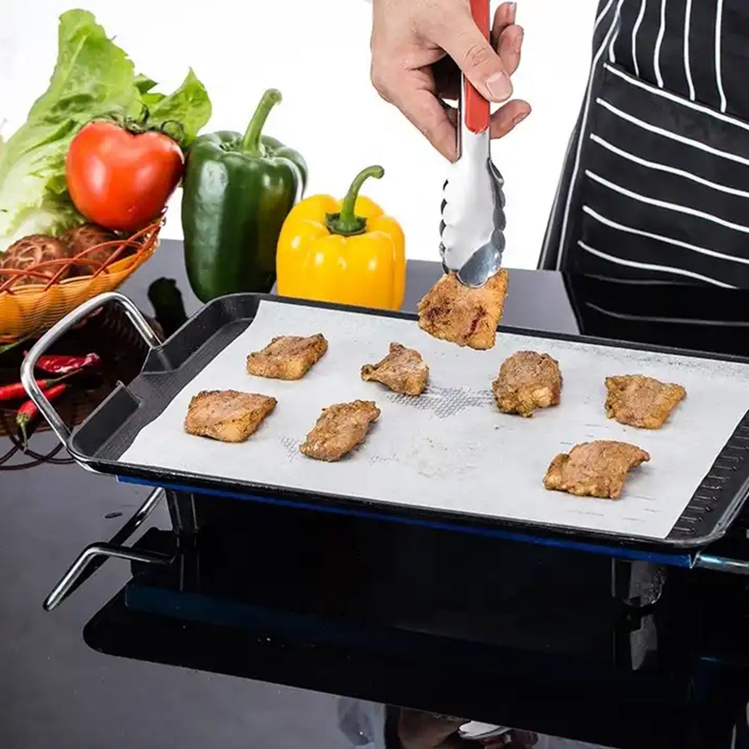 Non-Stick Parchment Paper: Easy Cleanup for Baking, Grilling & More (Microwave & Oven Safe) - Springkart 