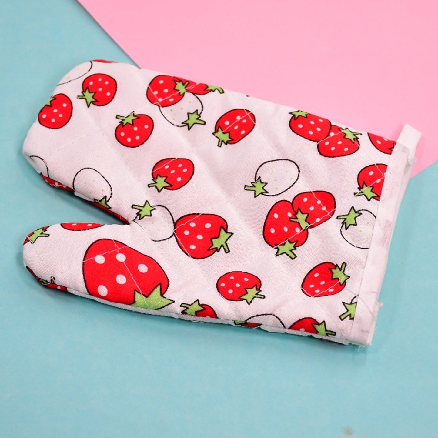 Designer Multicoloured Oven Mitt and Pot Holder - Springkart 