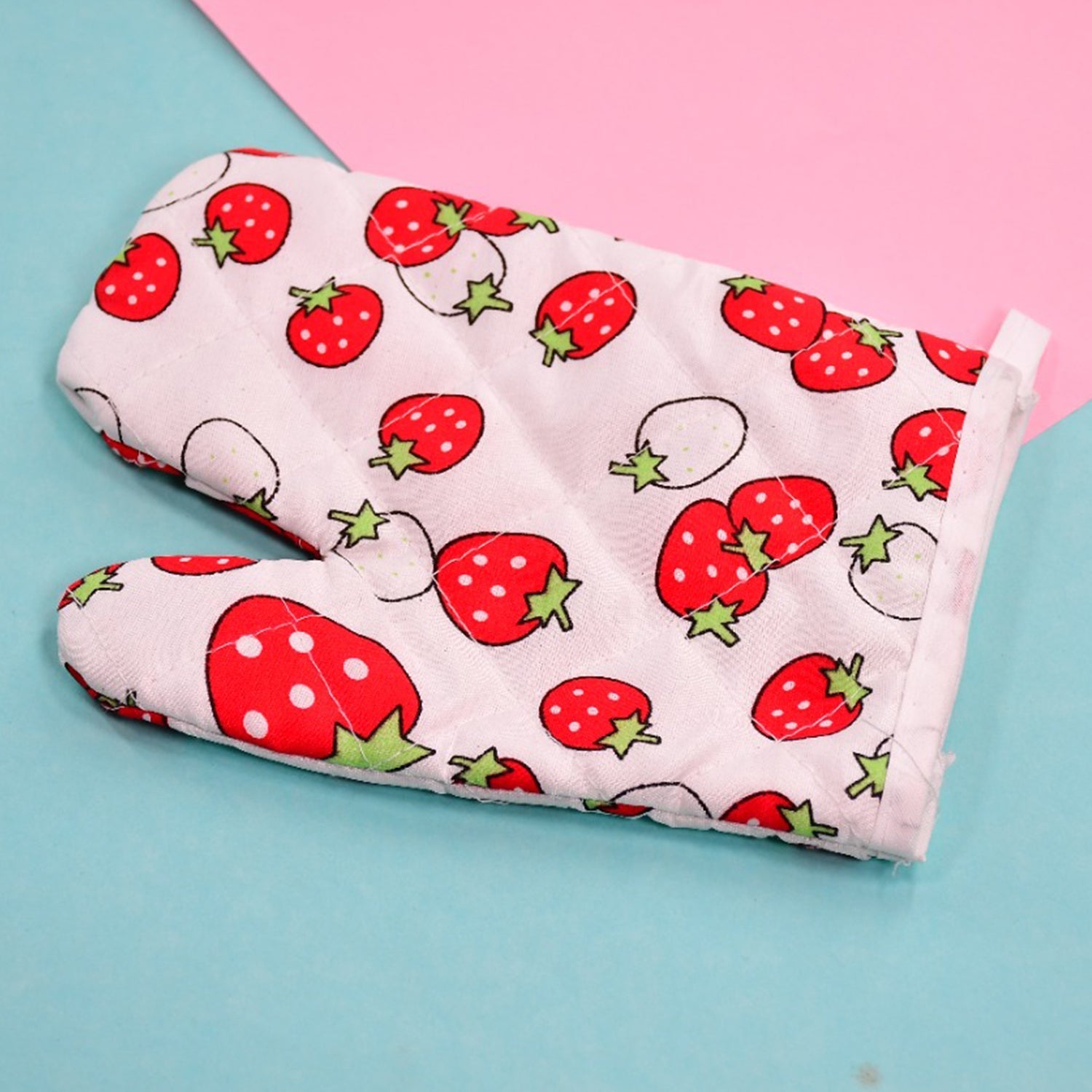 Designer Multicoloured Oven Mitt and Pot Holder - Springkart 