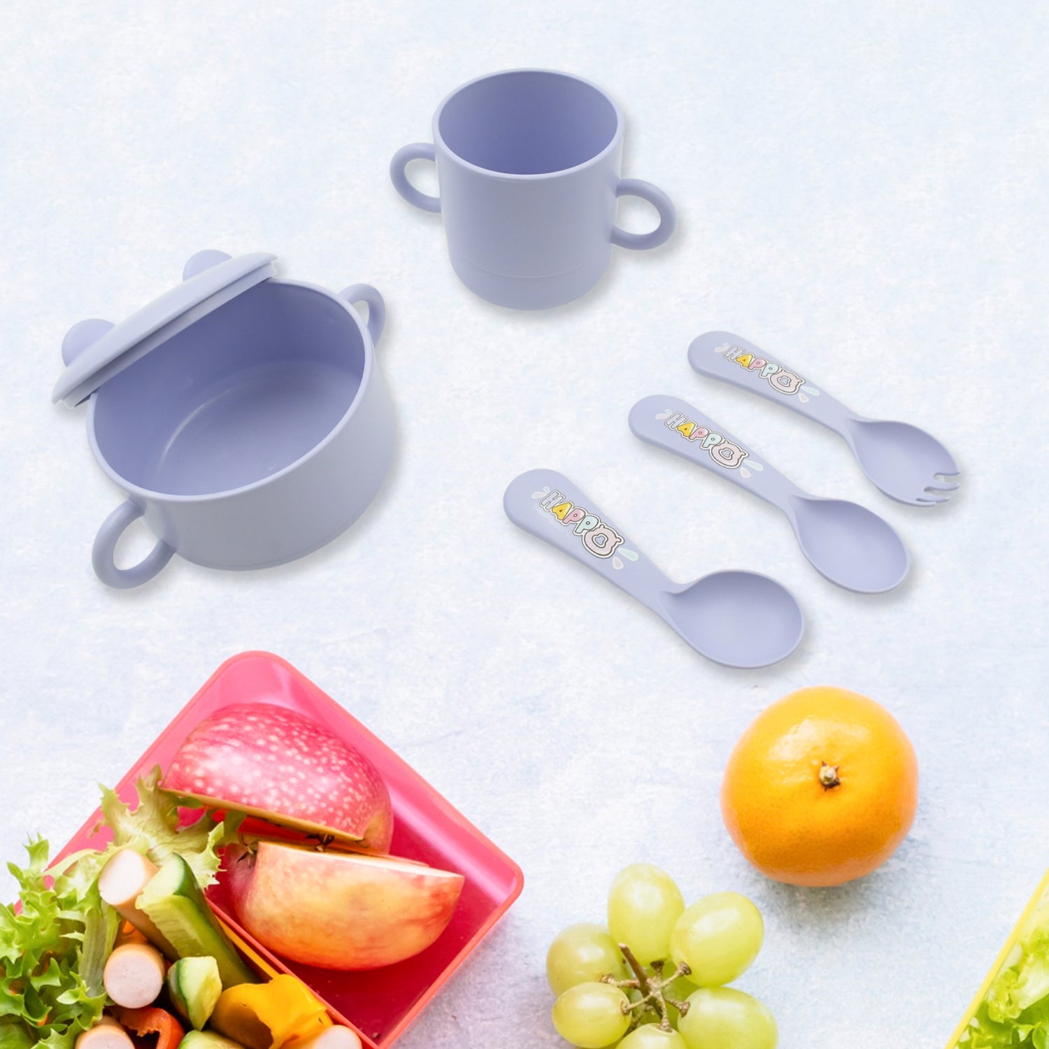 Baby Feeding Set For Kids And Toddlers (7 pcs set) - Springkart 