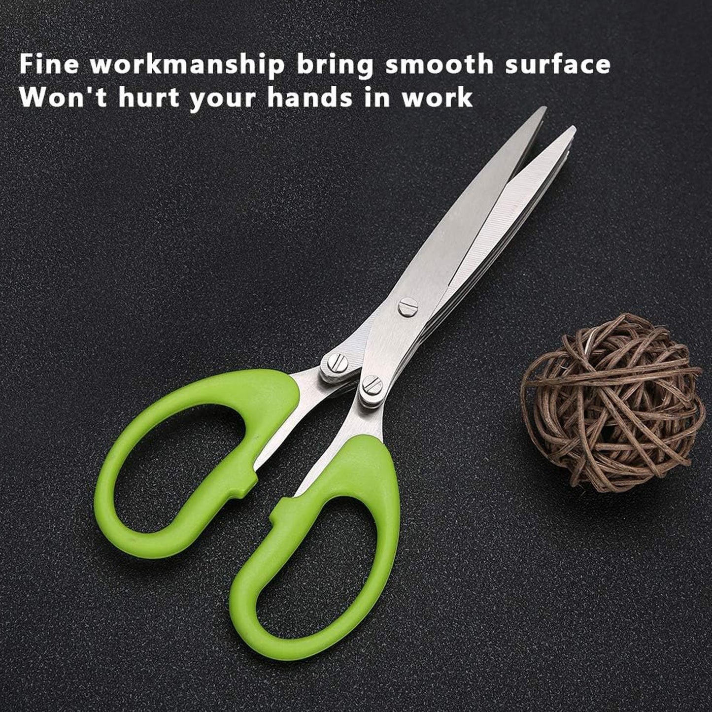 Multifunction Vegetable Stainless Steel Herbs Scissor with 3 Blades - Springkart 