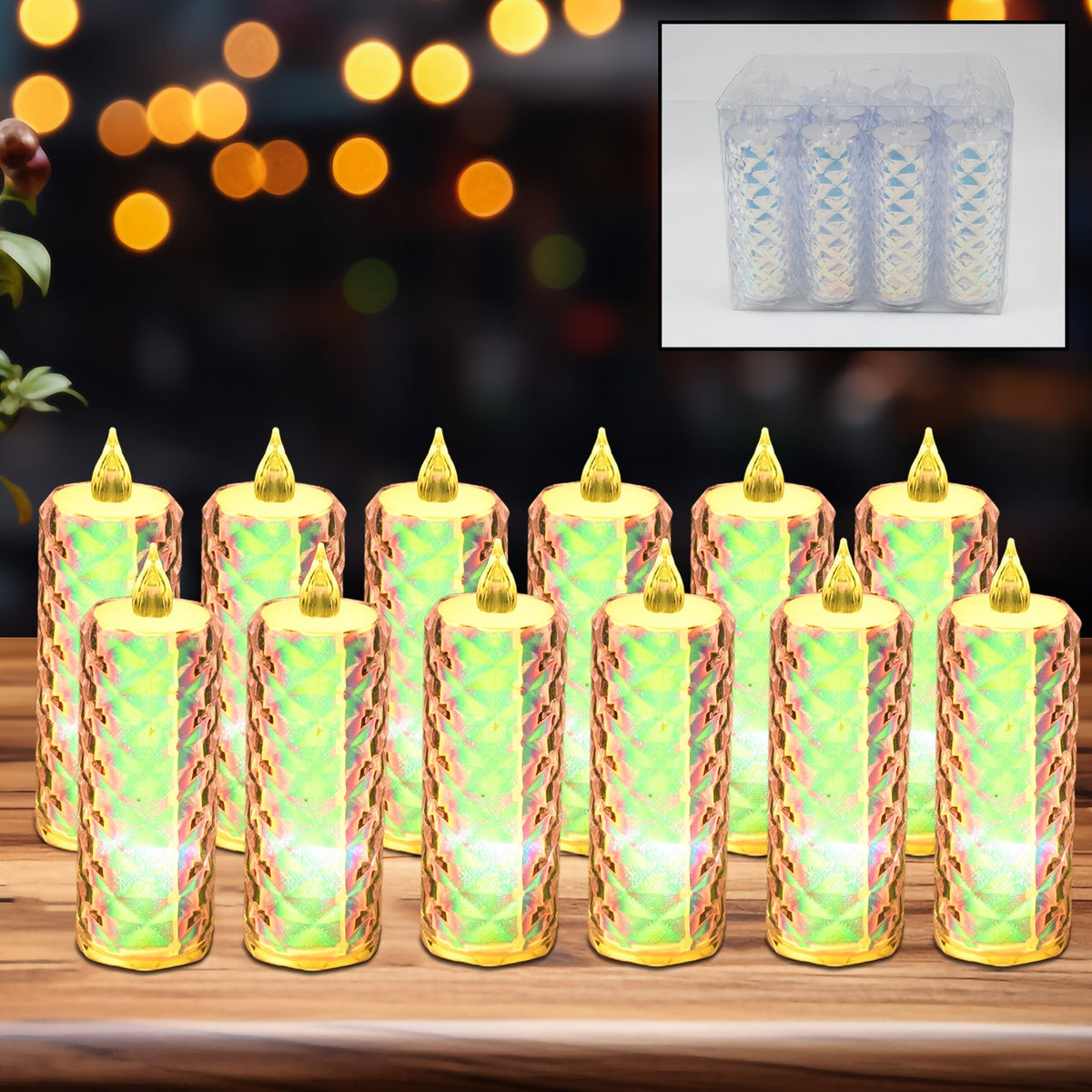 Festive Lighting for Any Occasion: 12 Pack LED Tealight Candles - Springkart 