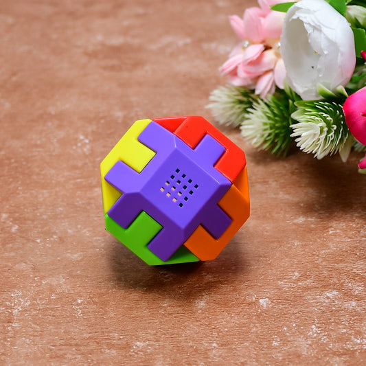 Multicolor Octa Cube activity toy.