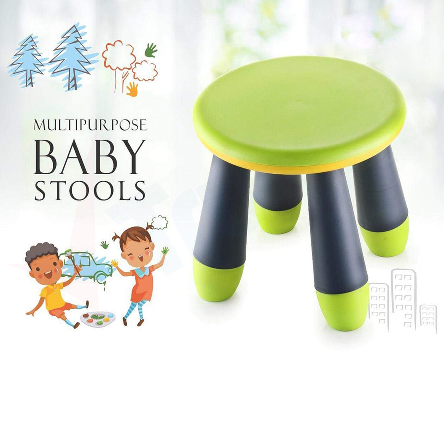 Foldable Baby Stool used in all kinds of places, specially made for kids and children’s etc. - Springkart 