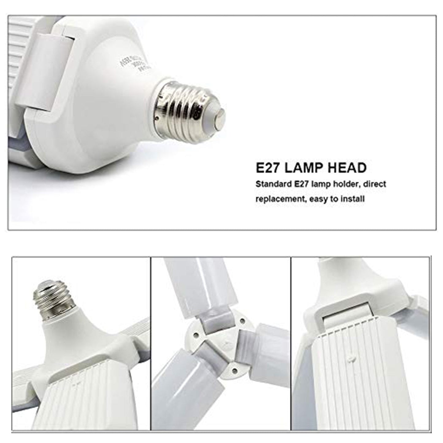 Fan Blade LED Light Bulb, Super Bright Angle Adjustable Home Ceiling - Springkart 