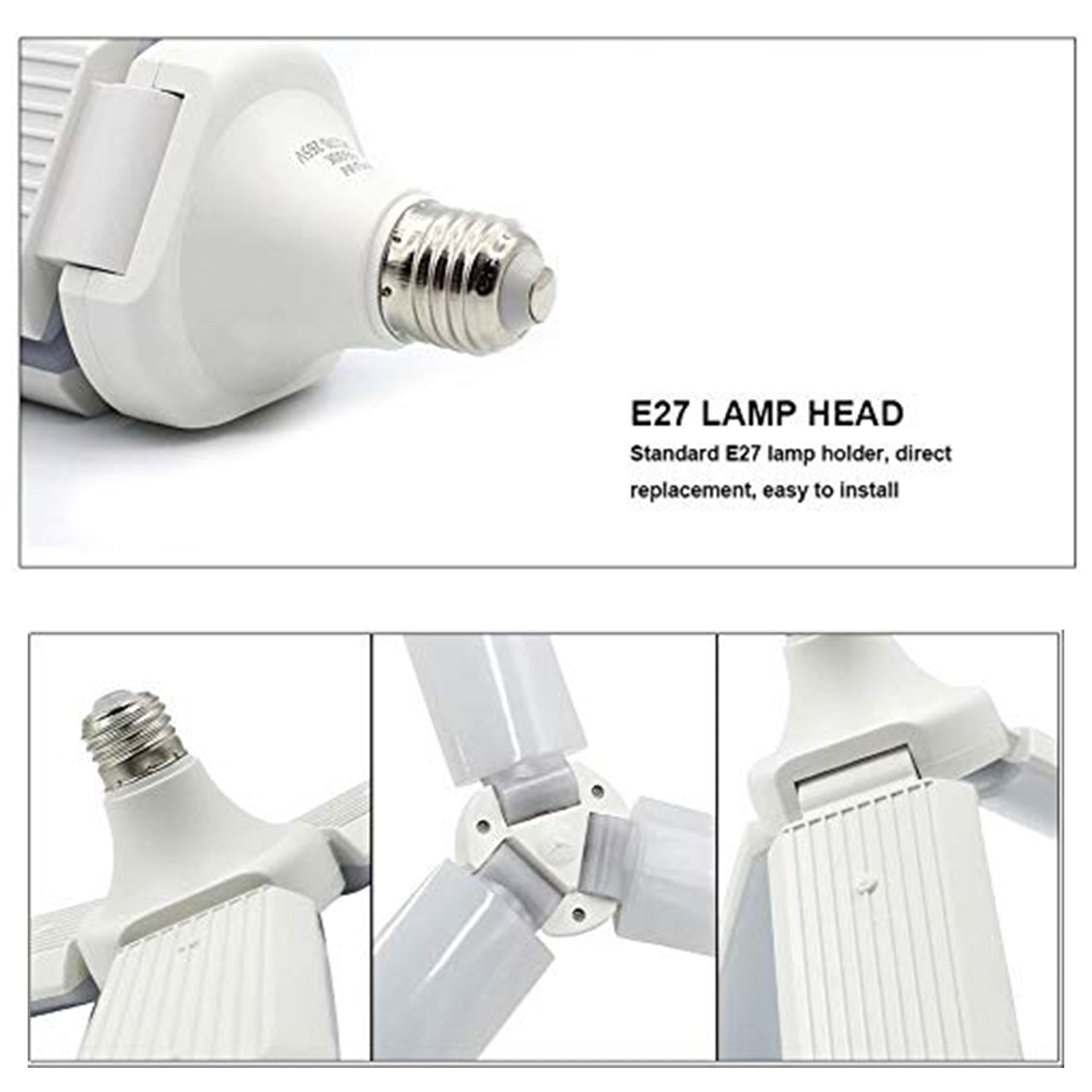 Fan Blade LED Light Bulb, Super Bright Angle Adjustable Home Ceiling - Springkart 