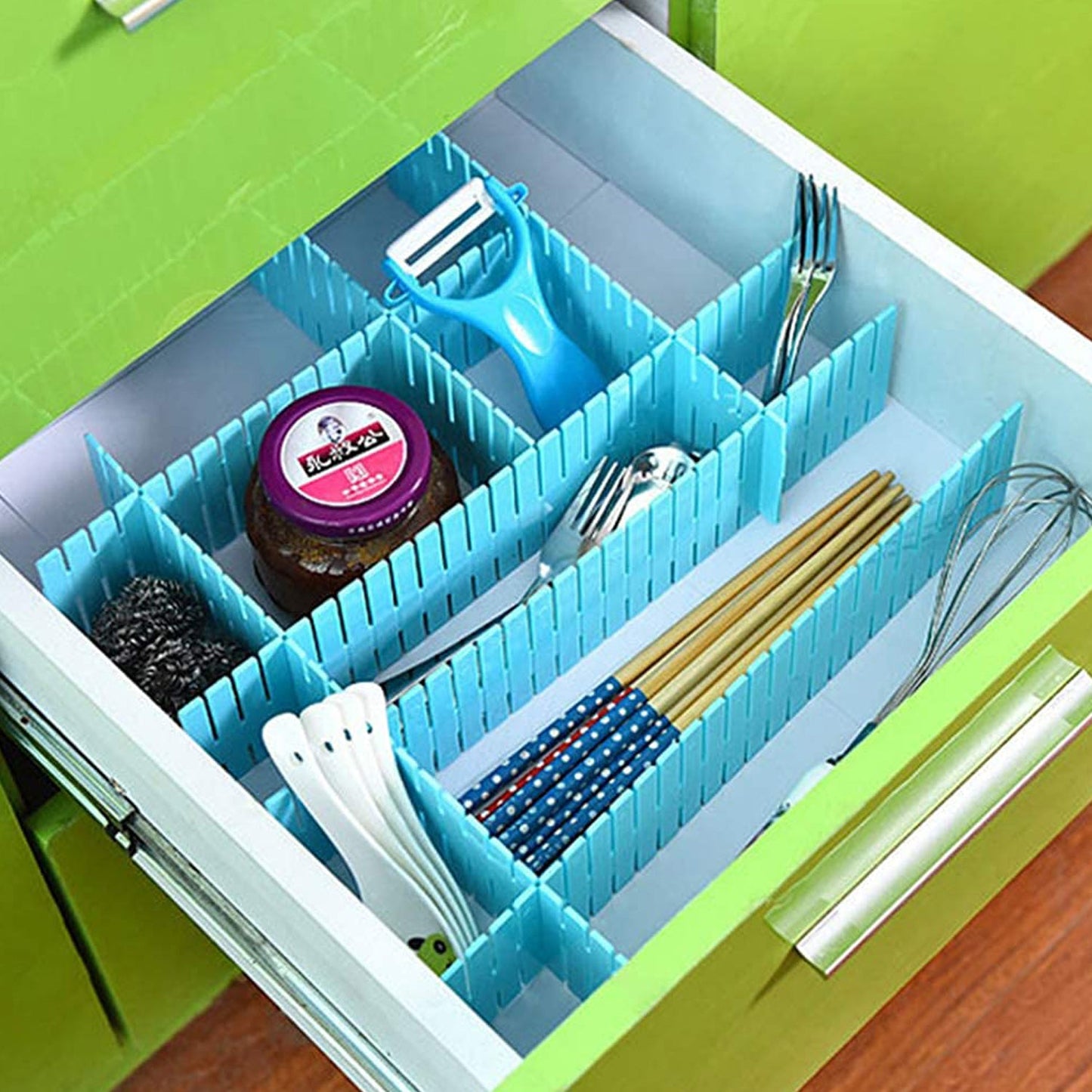 Adjustable Drawer Dividers (4 Pc Set): Organize Cabinets & Closets - Springkart 
