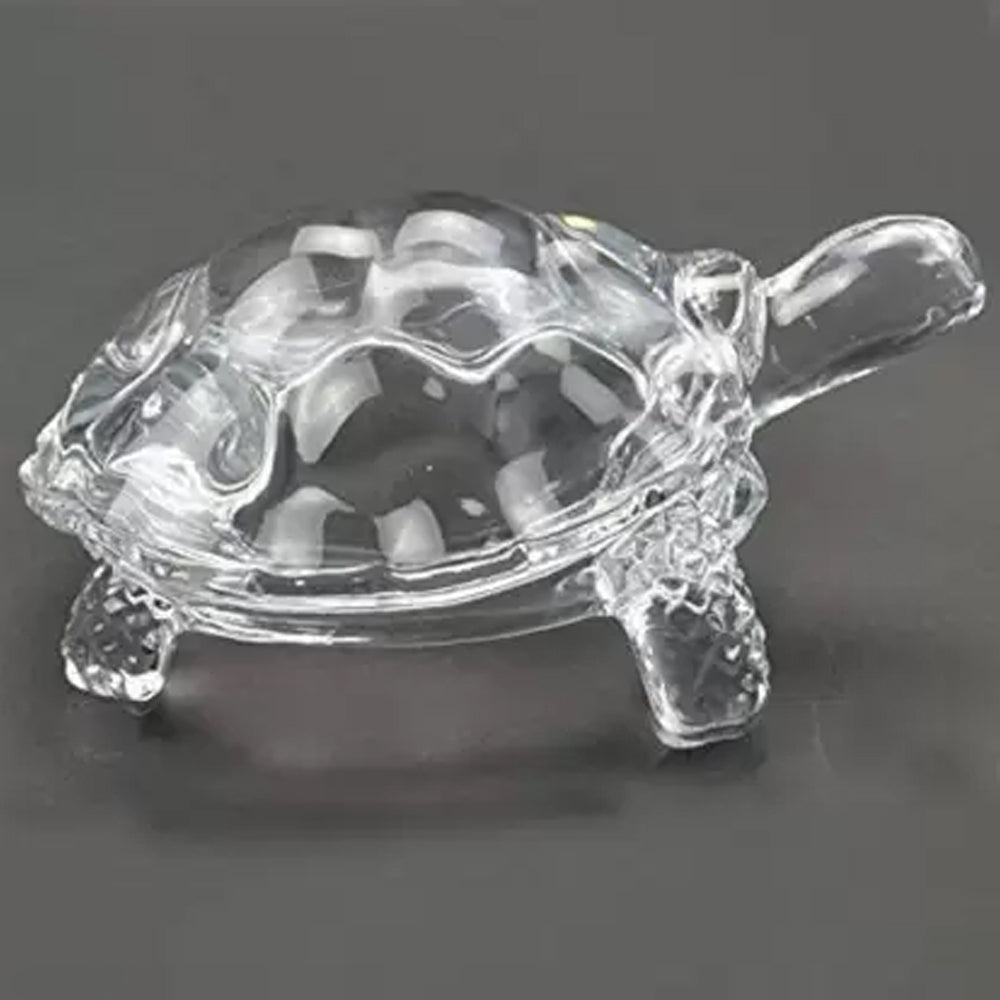 Crystal Glass Turtle-Tortoise for Feng Shui and Vastu - Springkart 