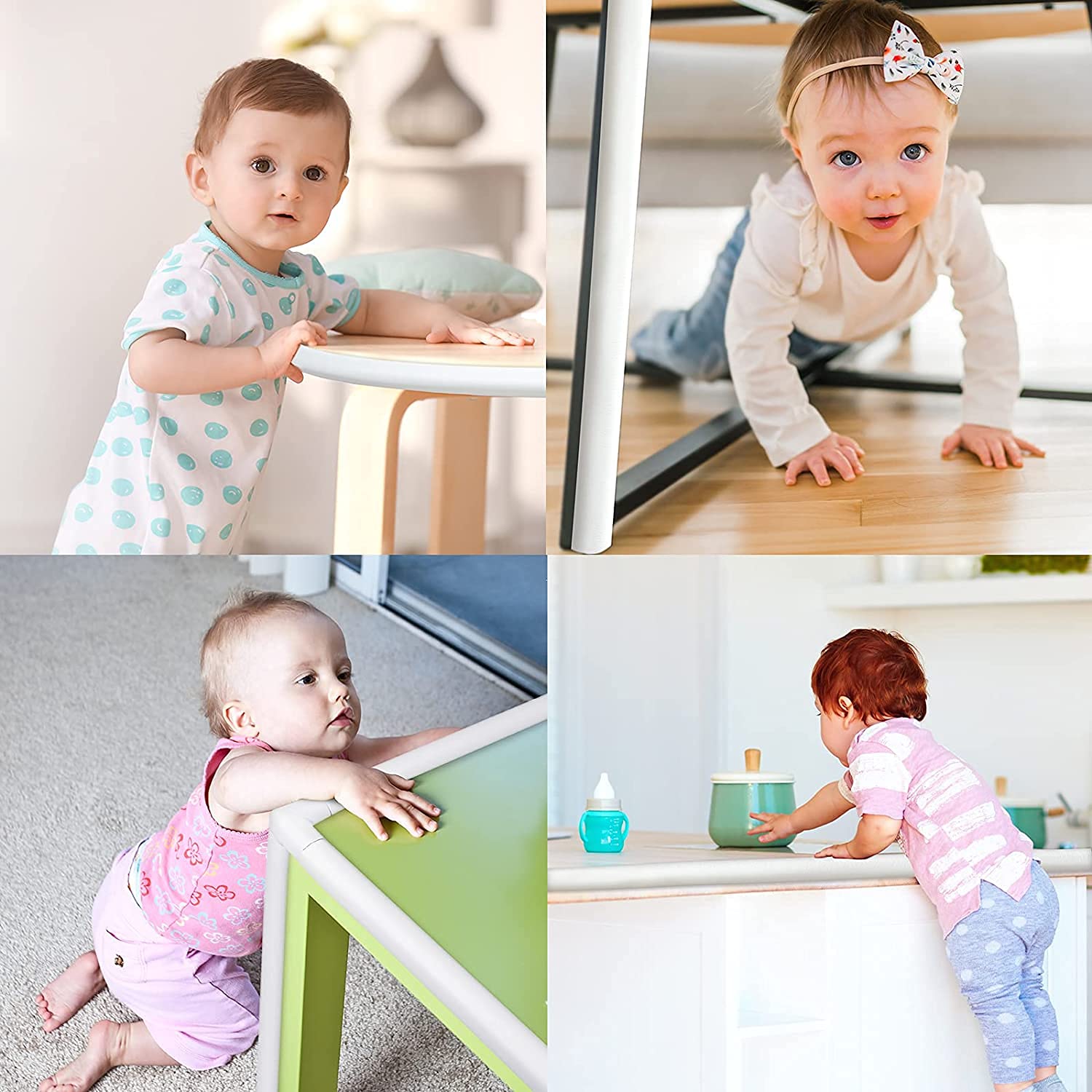 Corner Proofing Edge Protector Safe Corner Cushion for Table, Baby Safety Bumper Guard,Furniture, Bed, Soft Rubber Corner Protectors for Kids (2 Mtr) - Springkart 