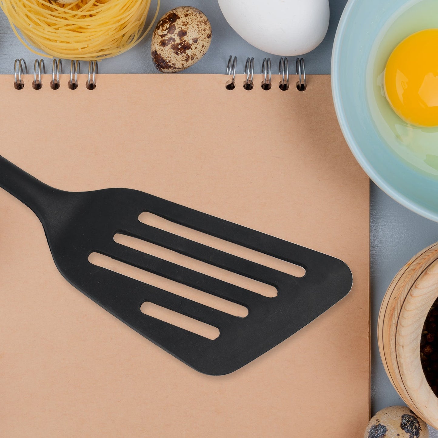 SILICON NON-STICK HEAT RESISTANT KITCHEN TURNER PREMIUM TURNER ( 1PC ) - Springkart 