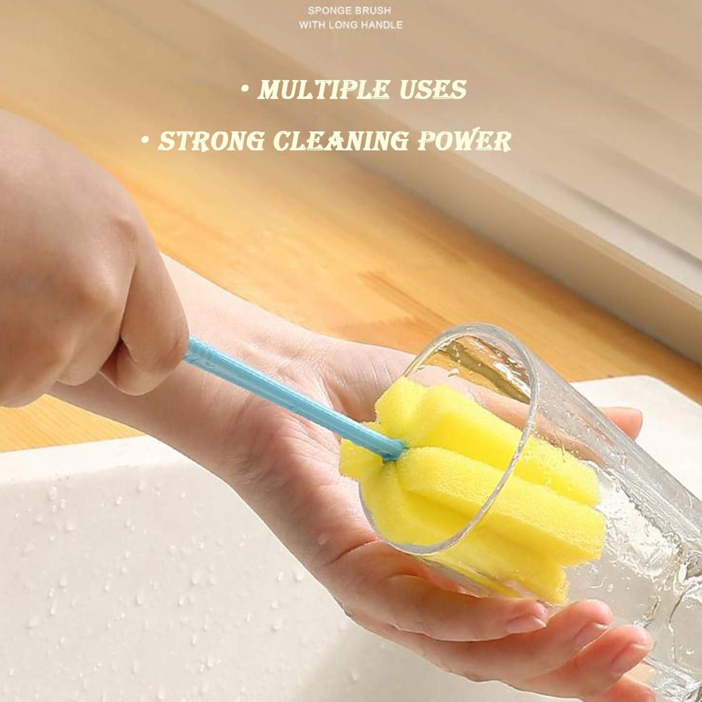 Sponge Head Household Kitchen Cleaning Tool (20Cm) - Springkart 