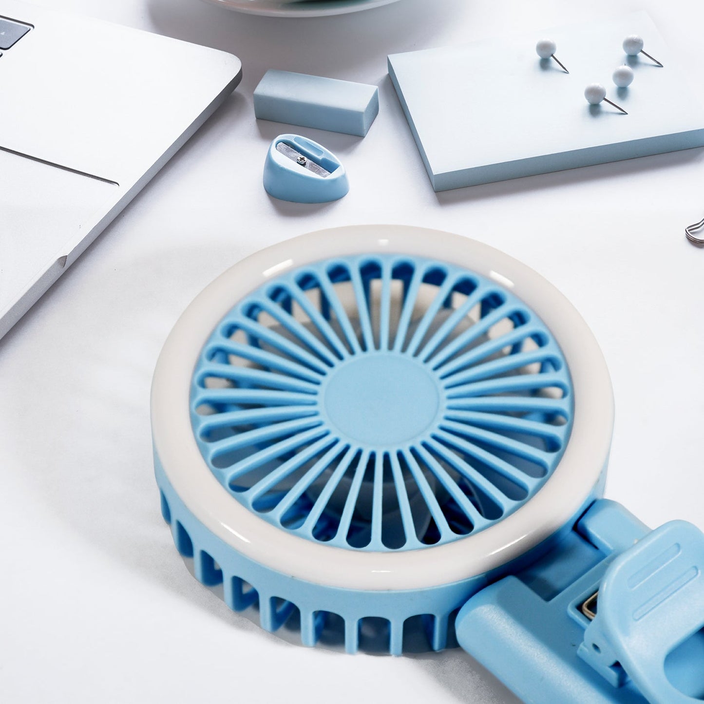 Clip Fan With Light, home, kitchen, Office Portable Fan, Rechargeable Fan - Springkart 