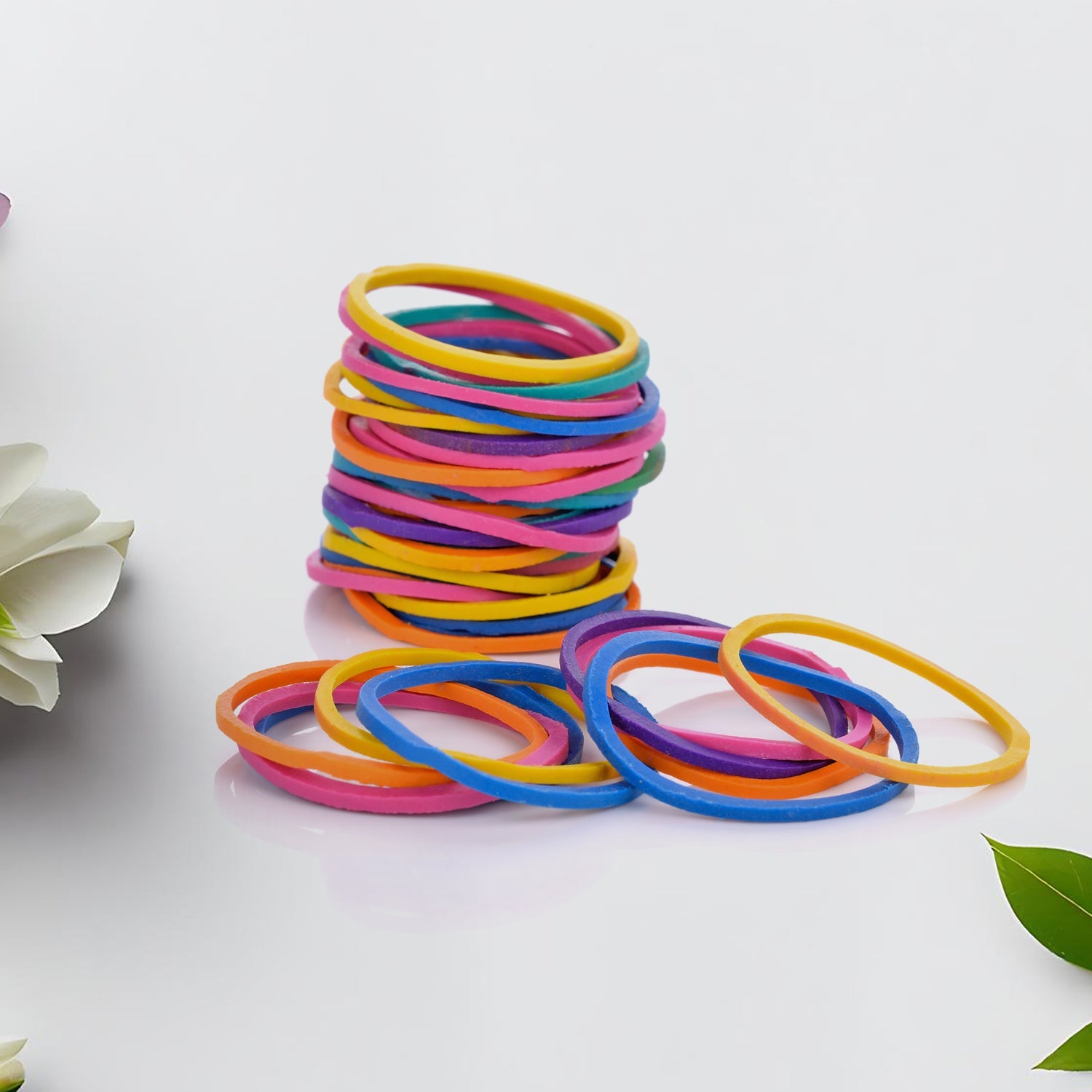 Strong & Reusable Rubber Bands: Multicolor for Office, Home & School - Springkart 