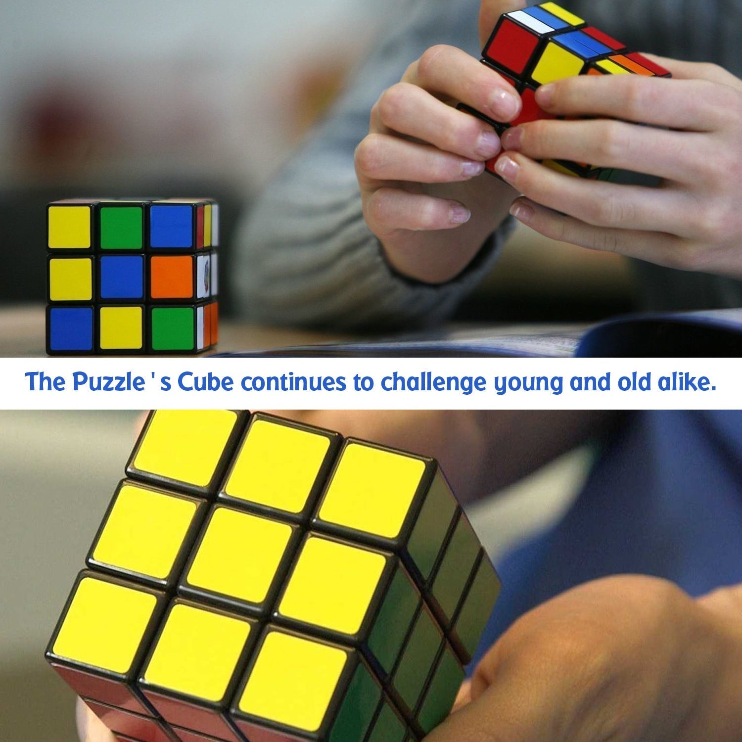 Plastic Fancy 3x3 Small Cube Puzzles Game - 2 Pieces (Multicolour) - Springkart 