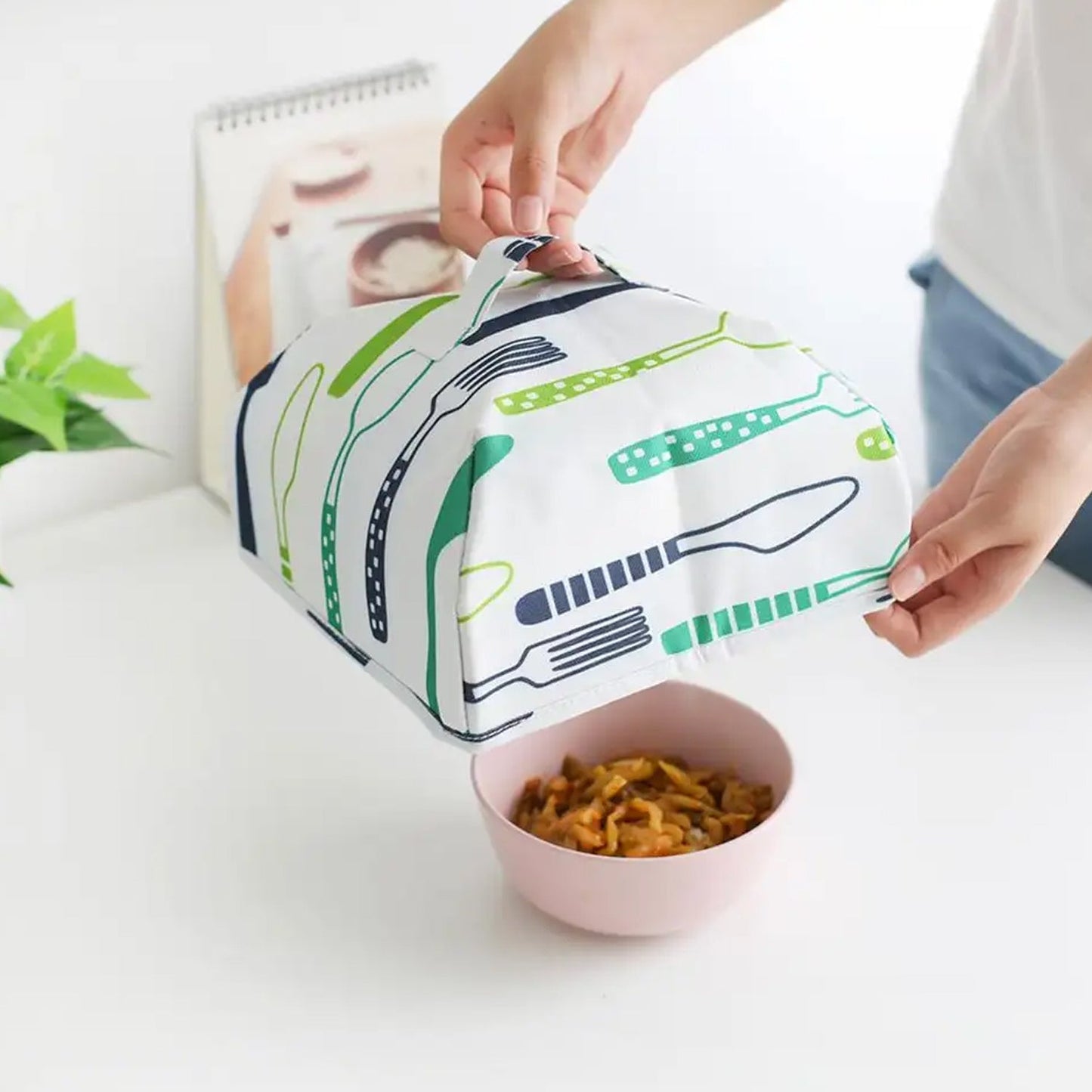 Foldable Food Covers Anti-dust Heat Preservation Anti Fly Mosquito Kitchen Lid Foldable Cover for Hot Food Dish Insulation Cover, Food Warmer Cover, for Kitchen, Picnic - Springkart 