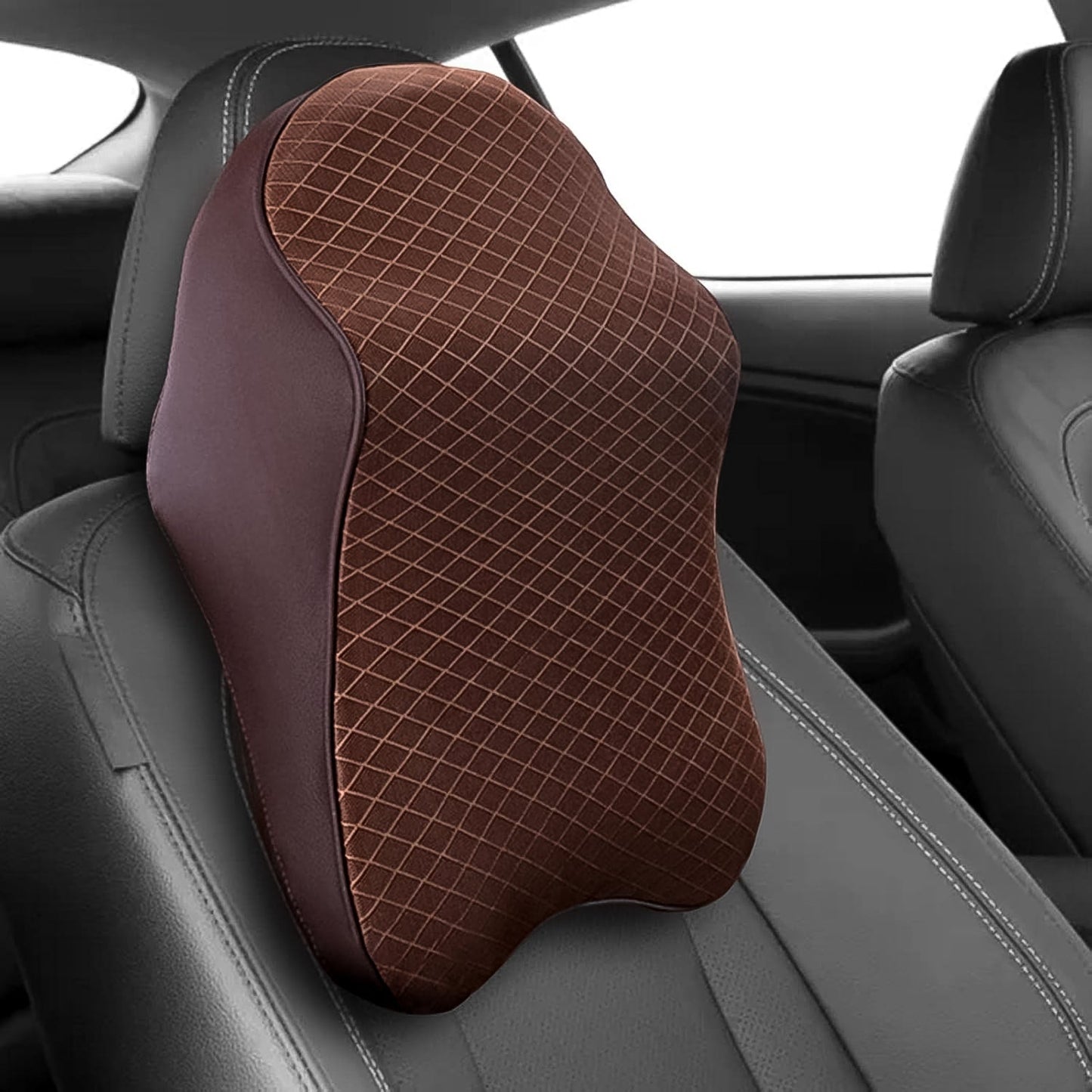 Car Neck Pillow Car Neck Headrest Pillow Memory Foam Car Accessories Cushion Car Seat Head Support Neck Protector Car Seat Neck Pillow, for Driving (1 Pc / Mix Color) - Springkart 