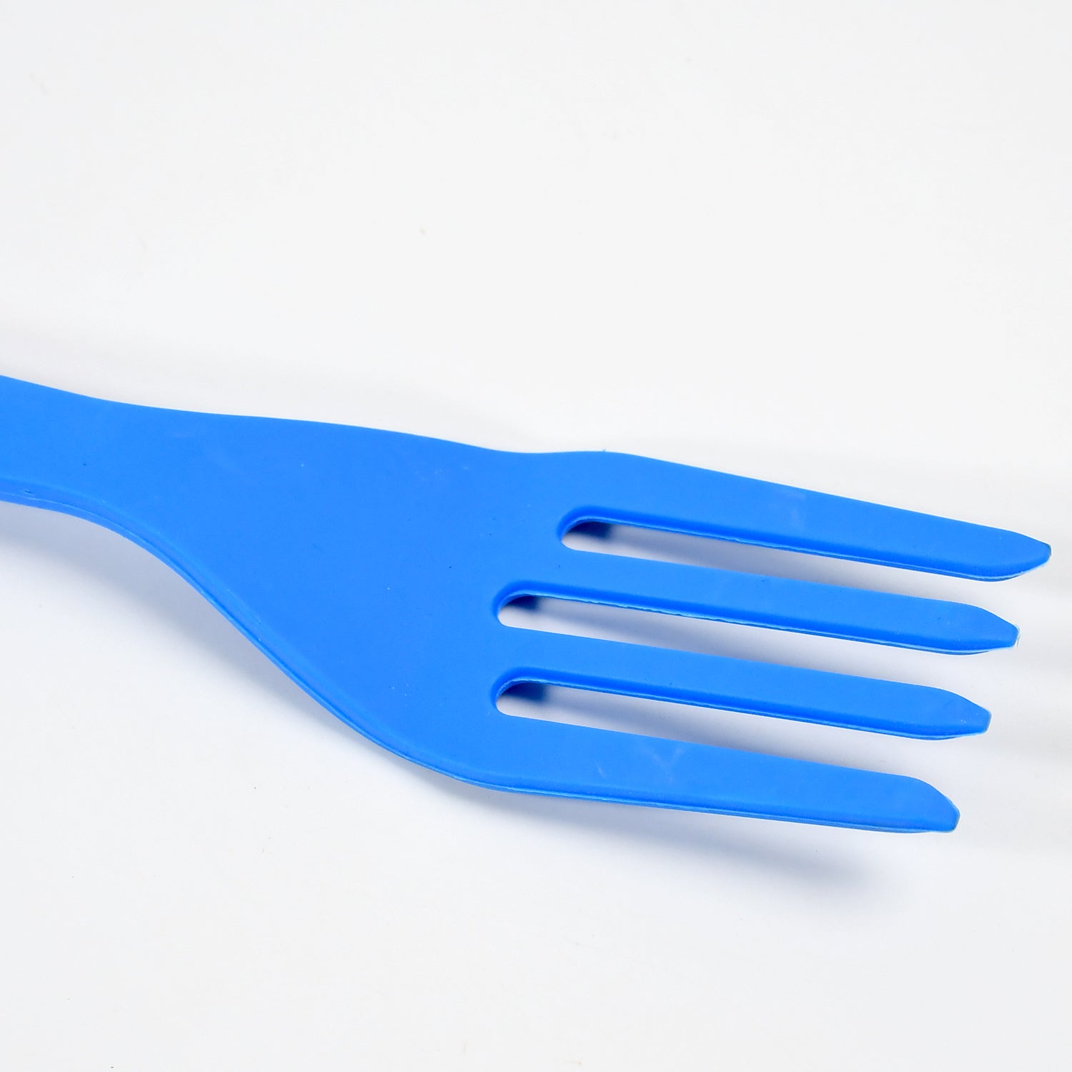 BENDABLE KIDS SILICONE HANDLE FORK | CHILDREN PLASTIC BABY FORK ( 1pc ) - Springkart 