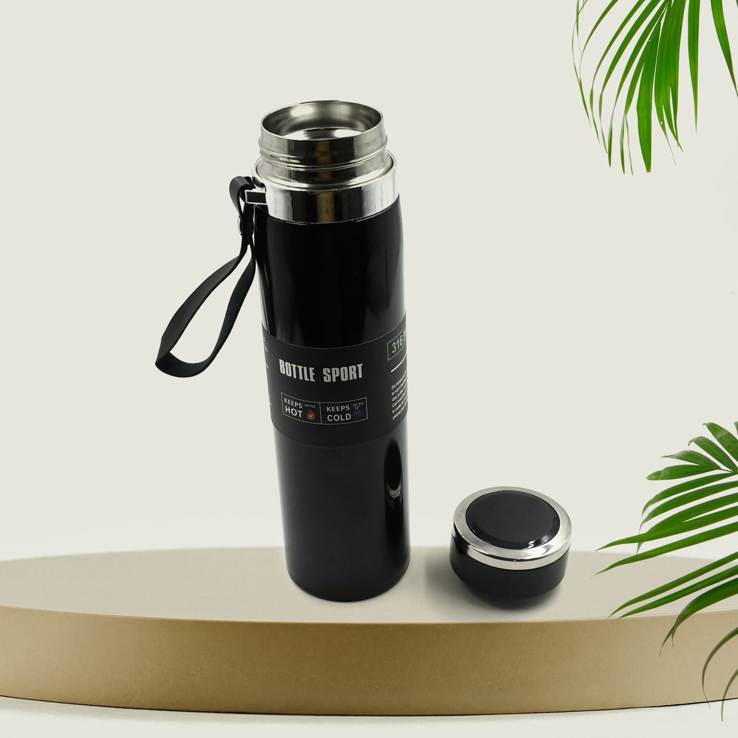 Double Stainless Steel Wall Flask Vacuum Insulated Water Bottle - Springkart 