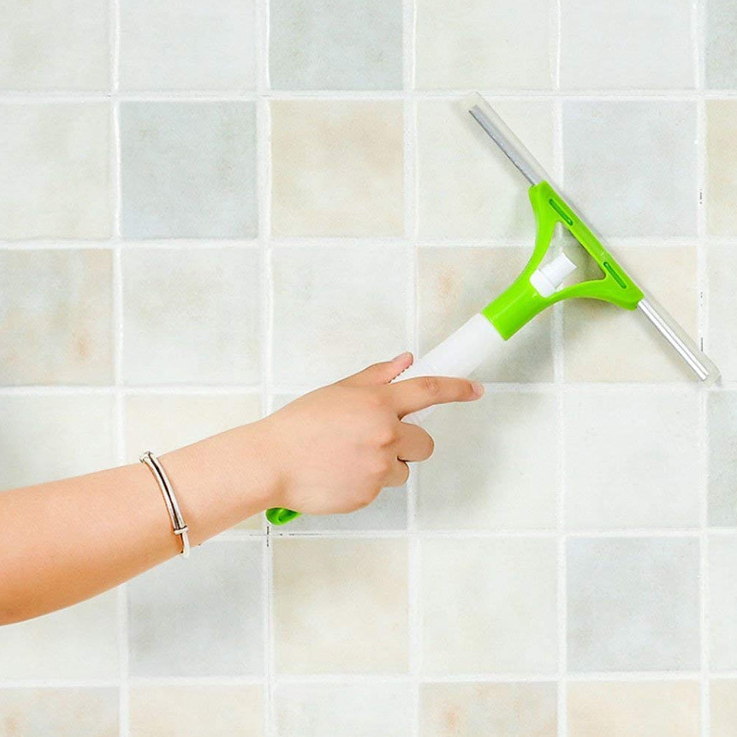 All-in-One Cleaning Brush: Spray, Wash, & Wipe (Windows, Glass, Car) (1 Pc) - Springkart 
