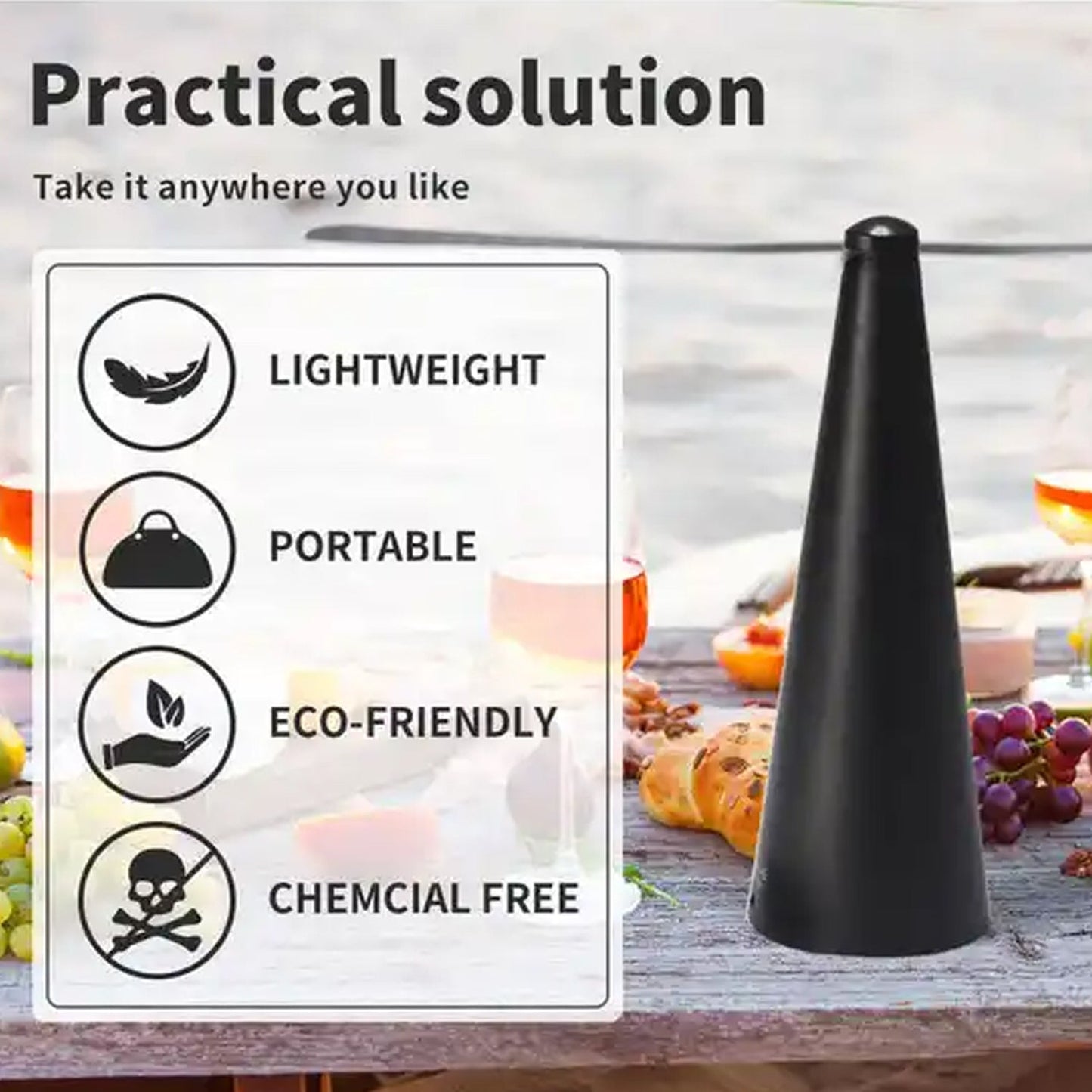 Fly Repellent Fan (Battery & USB) - Tabletop, Indoor/Outdoor, Chemical-Free - Springkart 