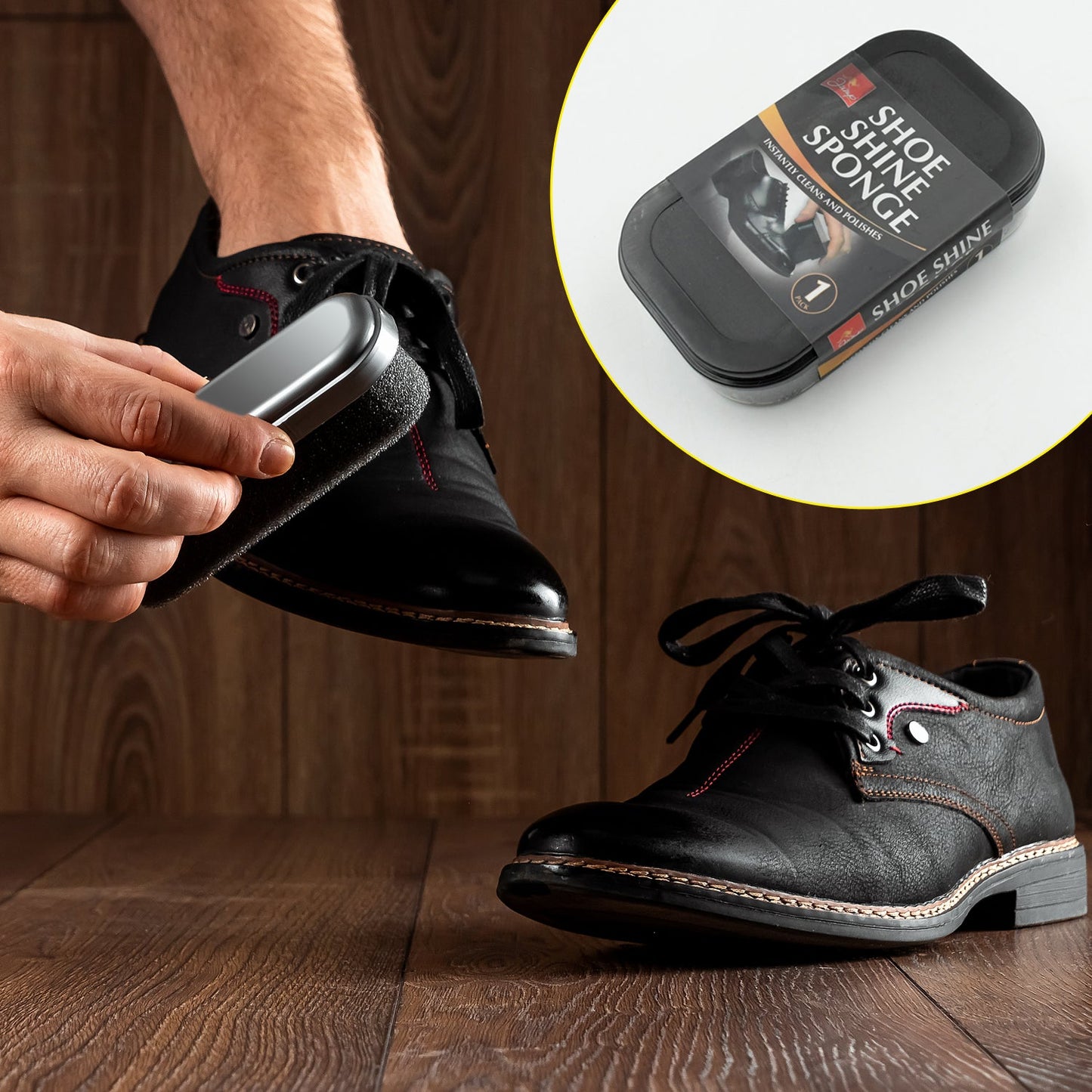 Shoe Shiner and Shoe Polish For All Colours Leather Shoes, Formal Shoes, Oxford Shoes & Dress Shoes (1 Pc) - Springkart 