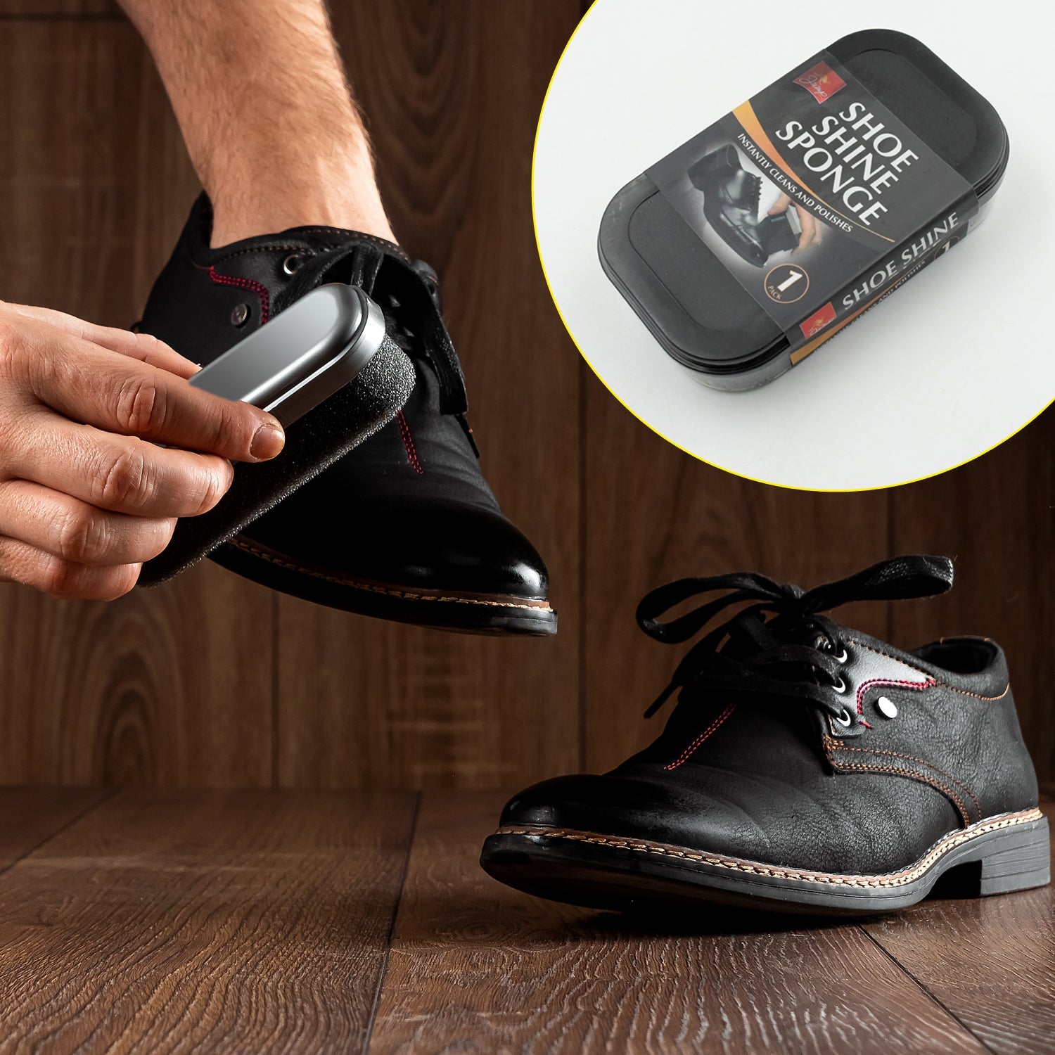 Shoe Shiner and Shoe Polish For All Colours Leather Shoes, Formal Shoes, Oxford Shoes & Dress Shoes (1 Pc) - Springkart 