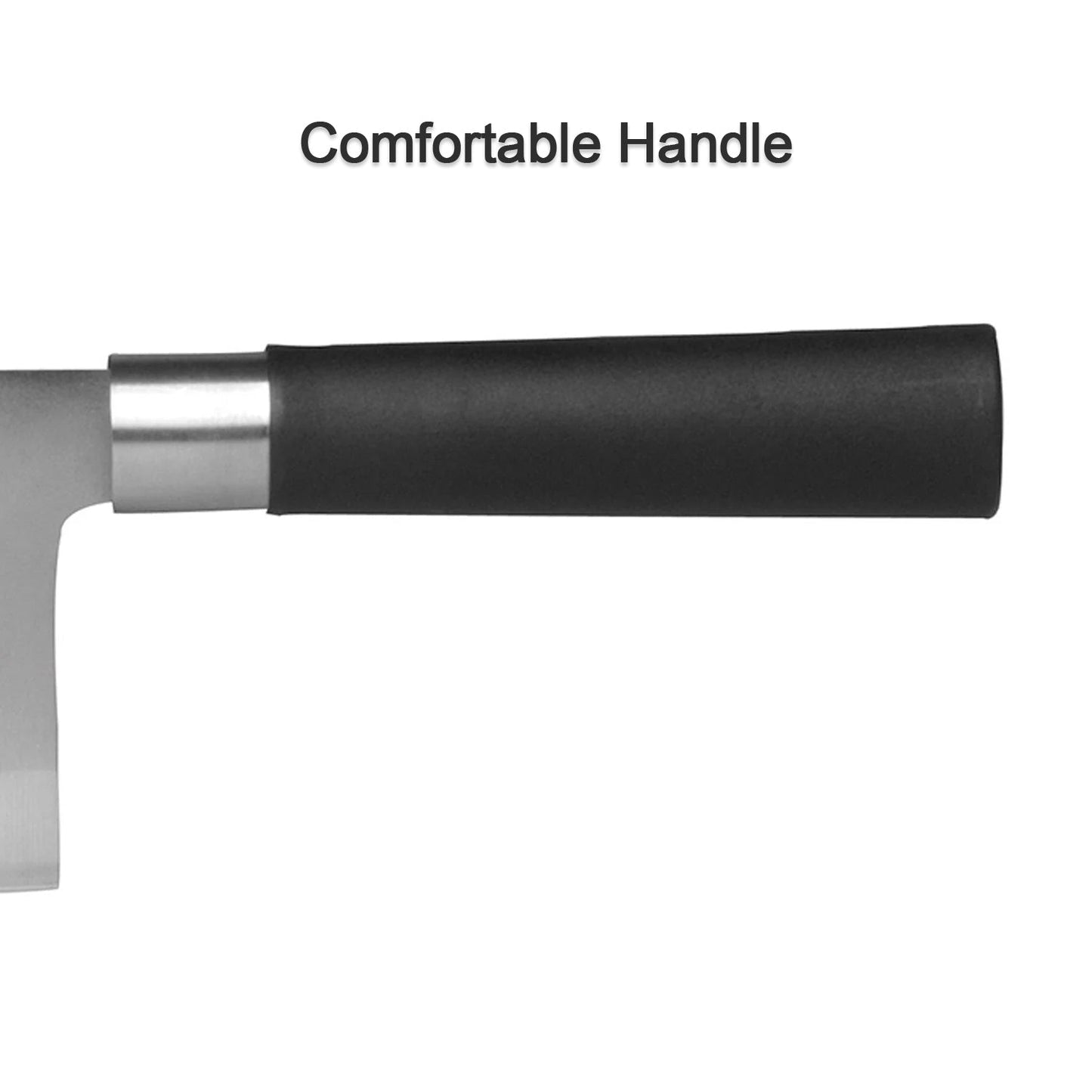Stainless Steel Chef Damascus Cleaver Vegetable Knife with Plastic Handle & Cover, Multipurpose Use for Kitchen or Restaurant (12 Inch) - Springkart 