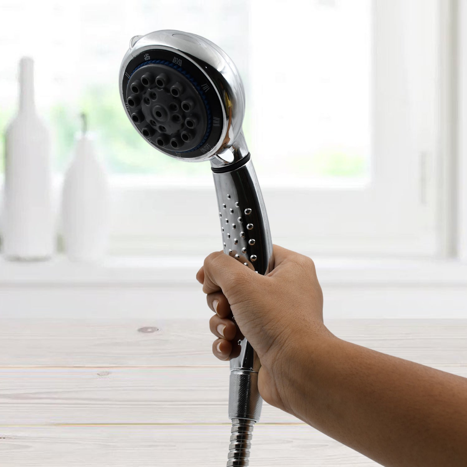 Shower Head and Stainless Steel Hose Multi-Function Plastic High Pressure Shower Spray for Bathroom - Springkart 