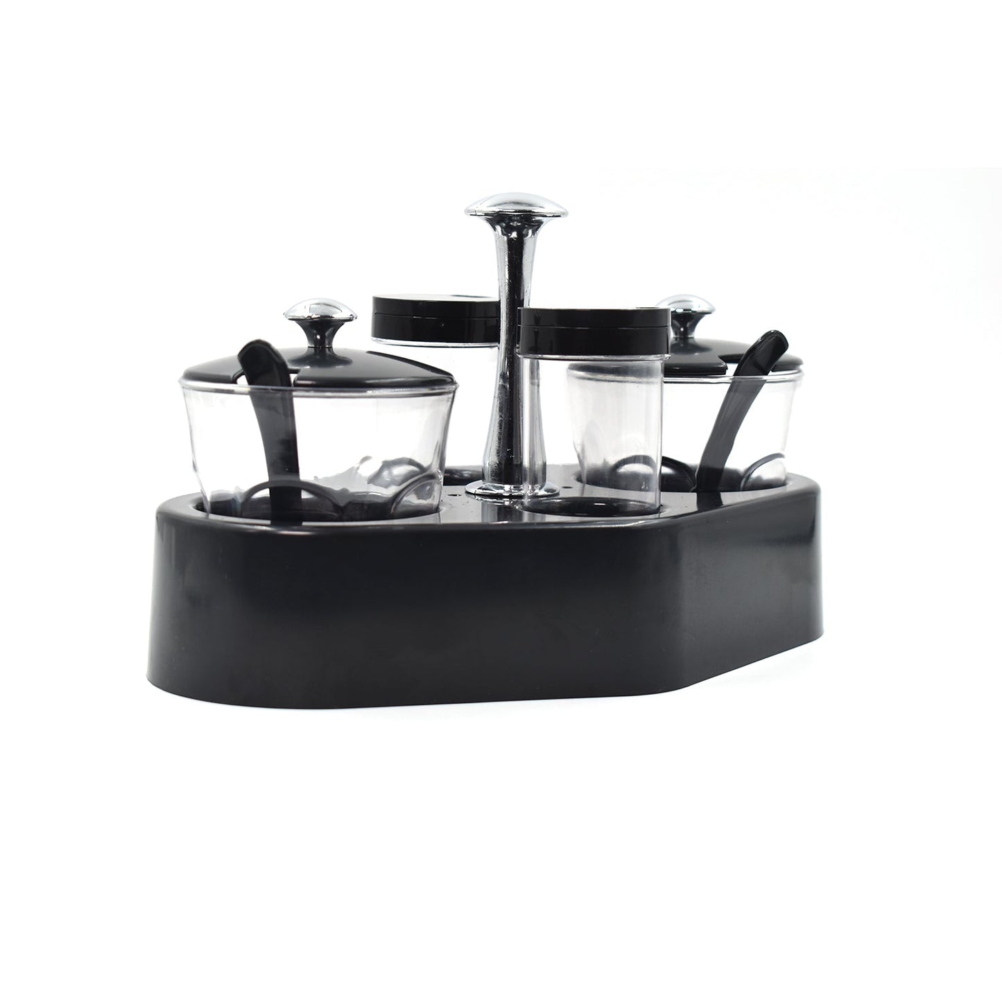 Ganesh rendy Condiment set For Kitchen Transparent jar For Easy To Access Spice 1 Piece Spice Set (Plastic) - Springkart 