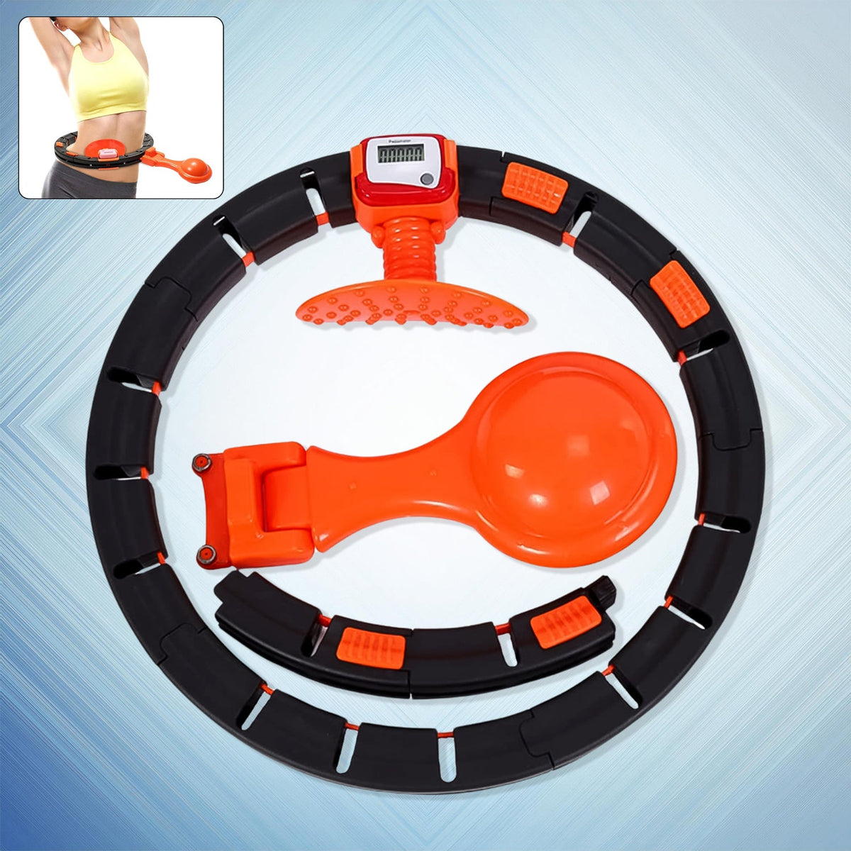 Smart Fitness Hula Hoops with Spinning Ball and Intelligent Counter (1 Pc / Loose) - Springkart 