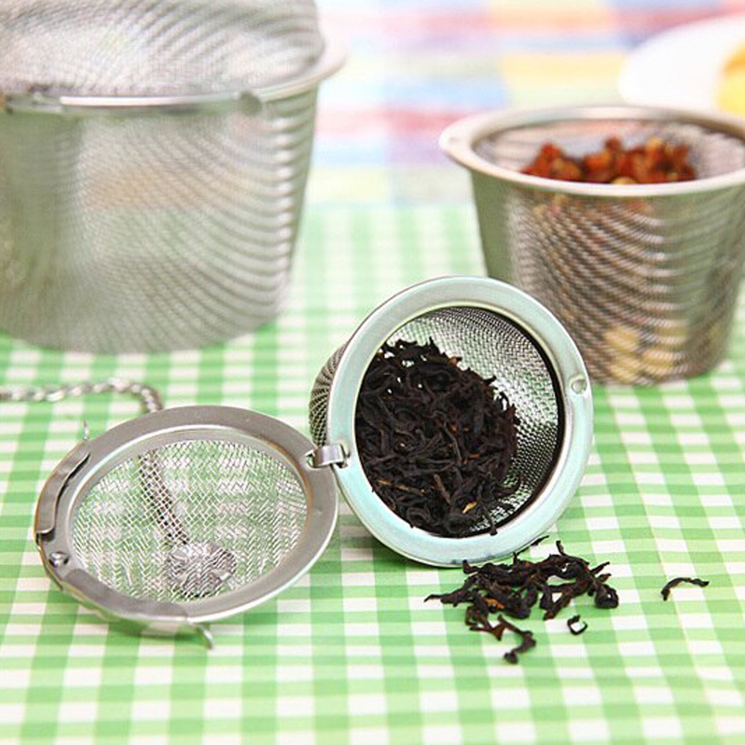 SS Easy Tea Filter used for filtering tea purposes while making it in all kinds of official and household kitchen places etc. - Springkart 
