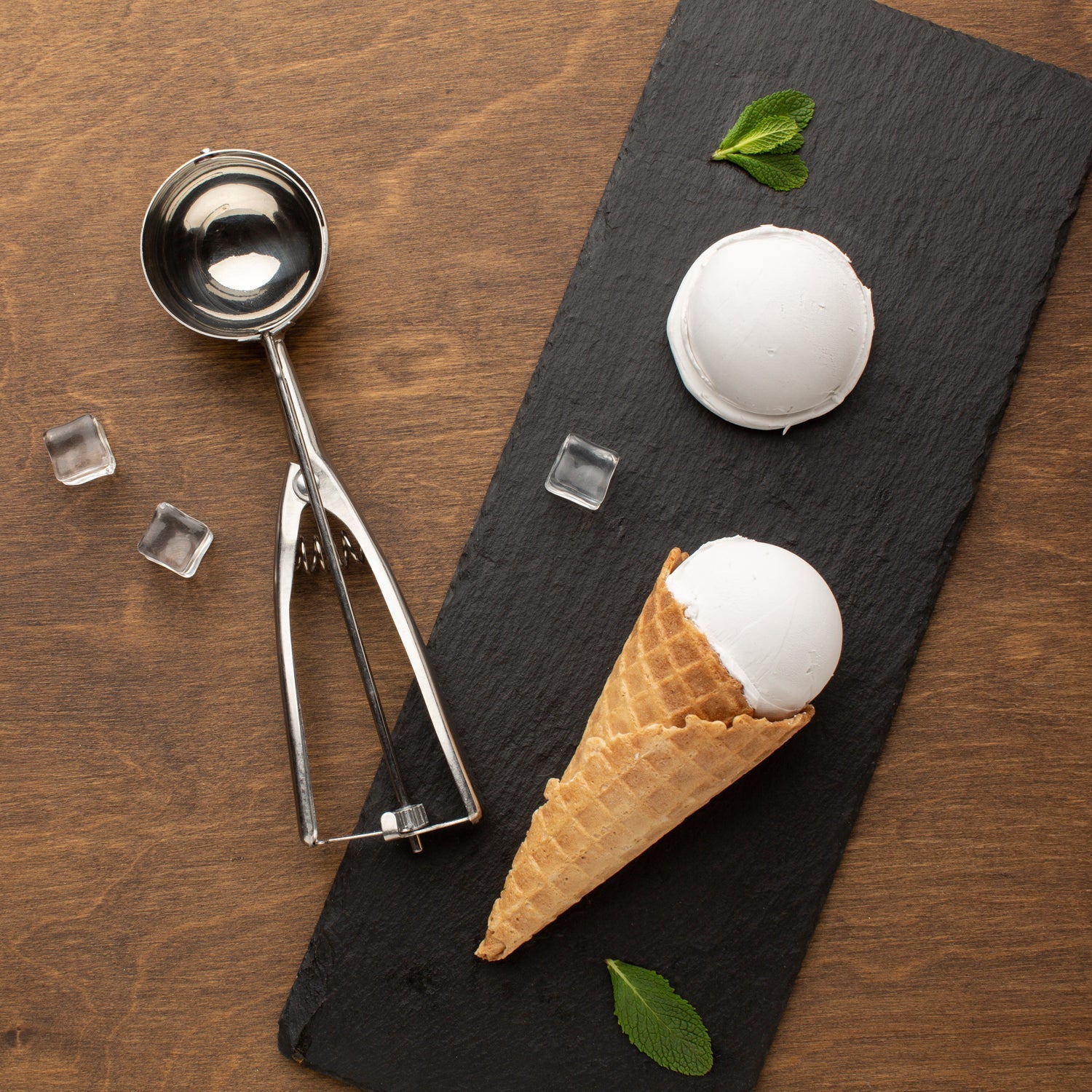 Stainless Steel Premium Quality Ice Cream Serving Spoon Scooper with Trigger Release - Springkart 