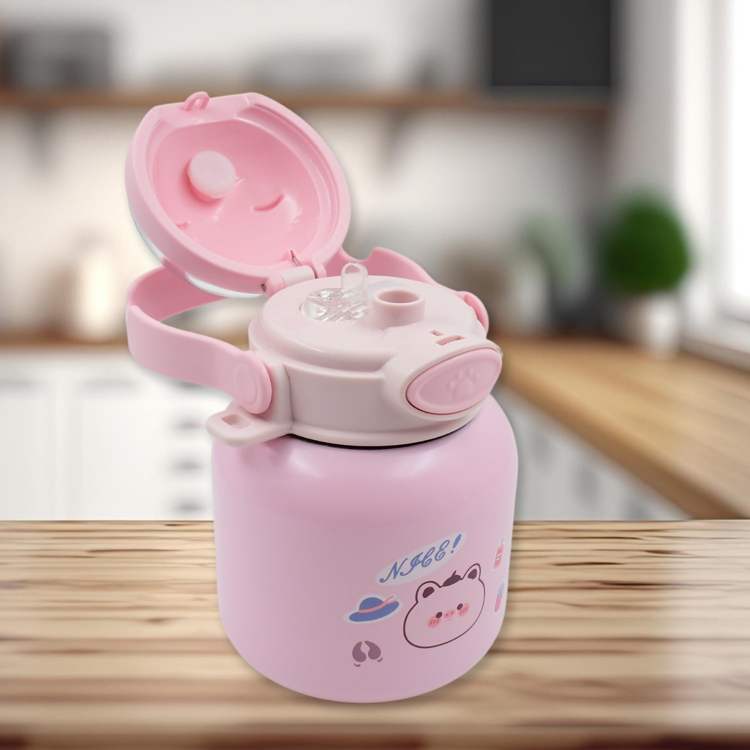 Stainless Steel Mug / Bottle Vacuum Insulated Cup With Handle & Strap (700 ML) - Springkart 
