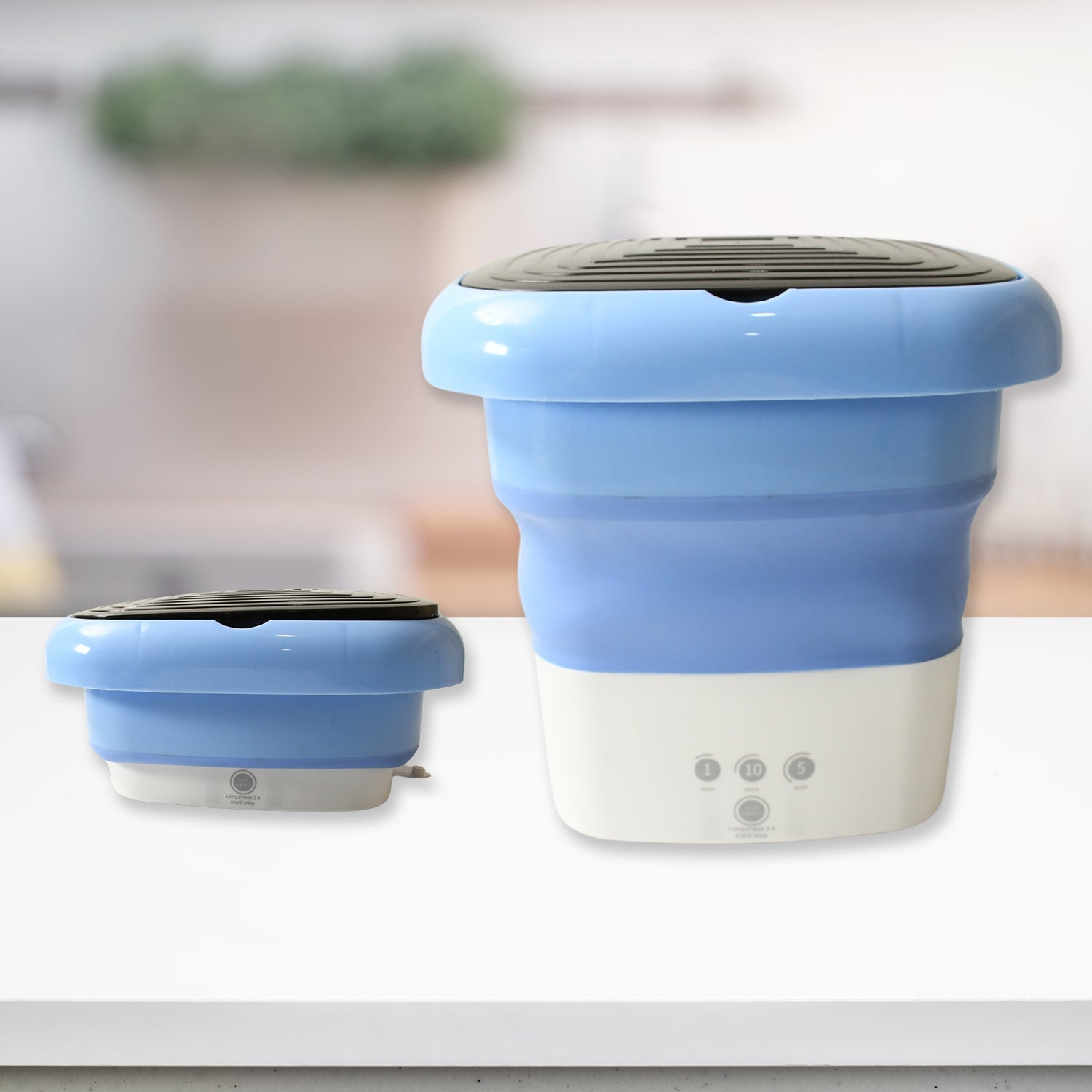 Folding Washing Machine, Mini Portable Washing Machine, Deep Cleaning, Mini Foldable Washing Machine, Suitable For Socks, Underwear, Baby Clothes & Other (1 Pc) - Springkart 
