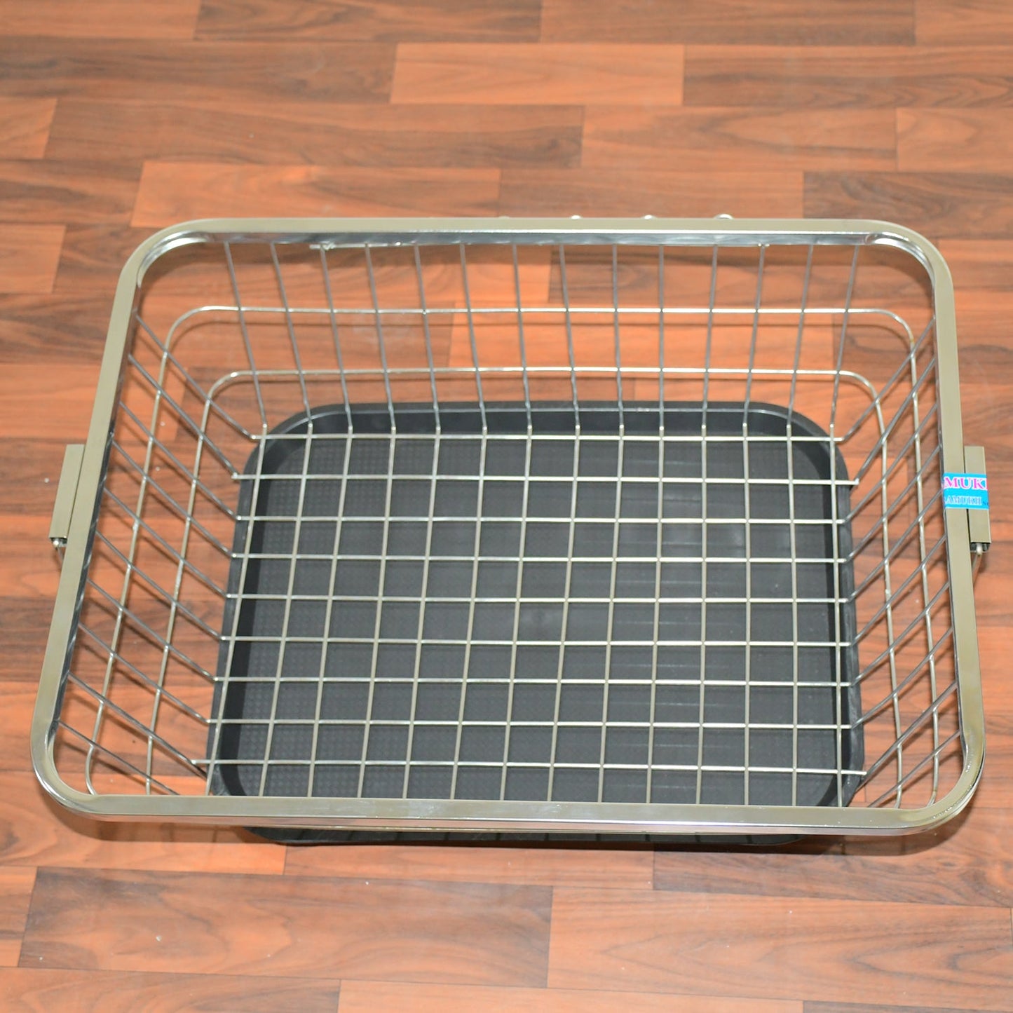 Dish Drainer Rack With Drip Tray Stainless Steel Dish Drainer Rack with Drip Tray, Utensil Drying Stand for Kitchen Plate Rack Bartan Basket for Kitchen Utensils/Dish Drying Rack with Drainer/Bartan Basket/Plate Stand ( 57 x 45 x 19 cm) - Springkart 