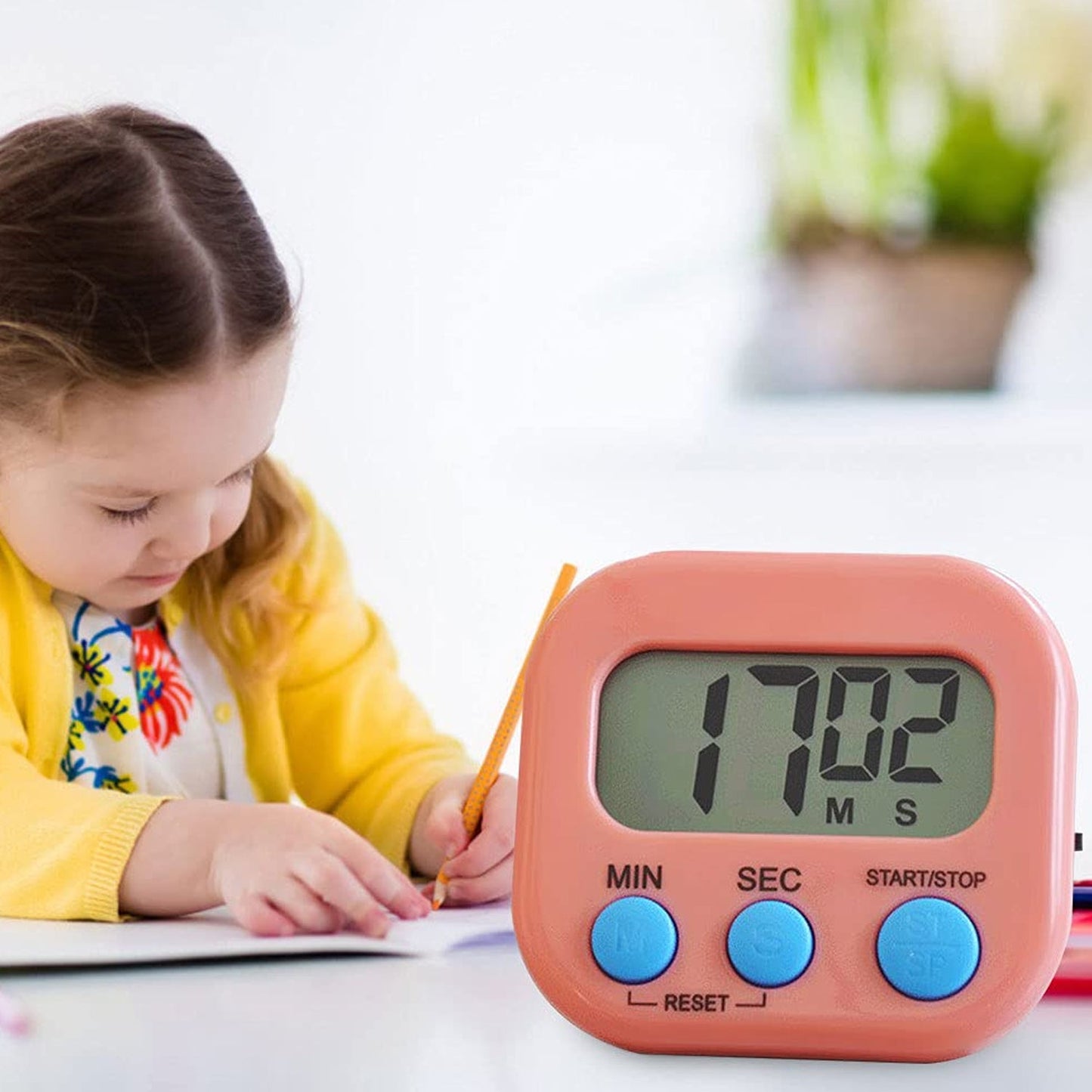 Digital Kitchen Timer Clear Big Digits 0-99 Min for Cooking Office Clock - Springkart 
