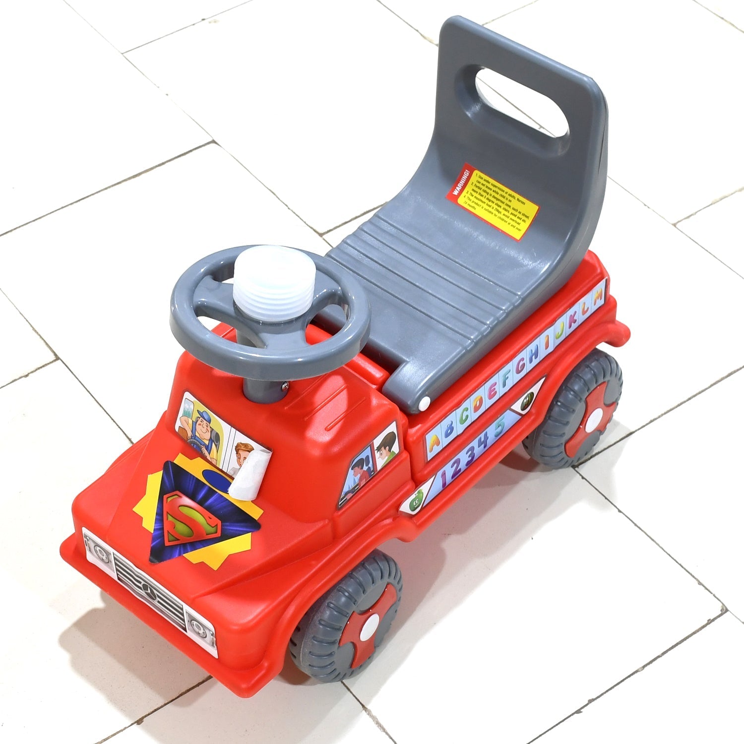 Kids Baby Ride-On Push Car with Musical Horn & Backrest – Perfect Toy for Toddlers - Springkart 
