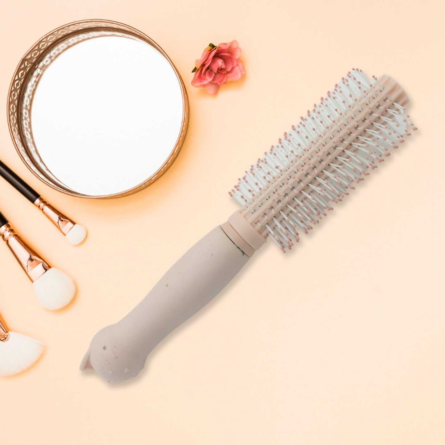 Massage Comb, Air Cushion Massage Hair Brush Ergonomic Matt Disappointment for Straight Curly Hair Cushion Curly Hair Comb for All Hair Types, Home Salon DIY Hairdressing Tool (1 Pc) - Springkart 