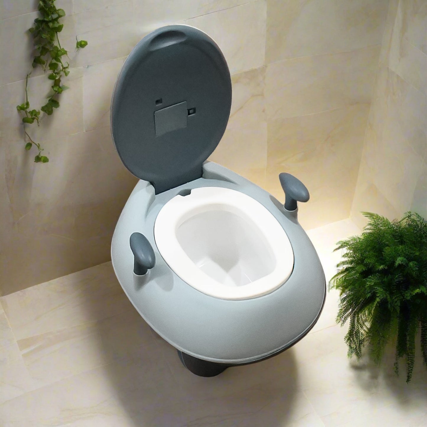 BABY PORTABLE LIGHTING & MUSIC TOILET, BABY POTTY TRAINING SEAT BABY POTTY CHAIR FOR TODDLER BOYS GIRLS POTTY SEAT FOR 1+ YEAR CHILD - Springkart 